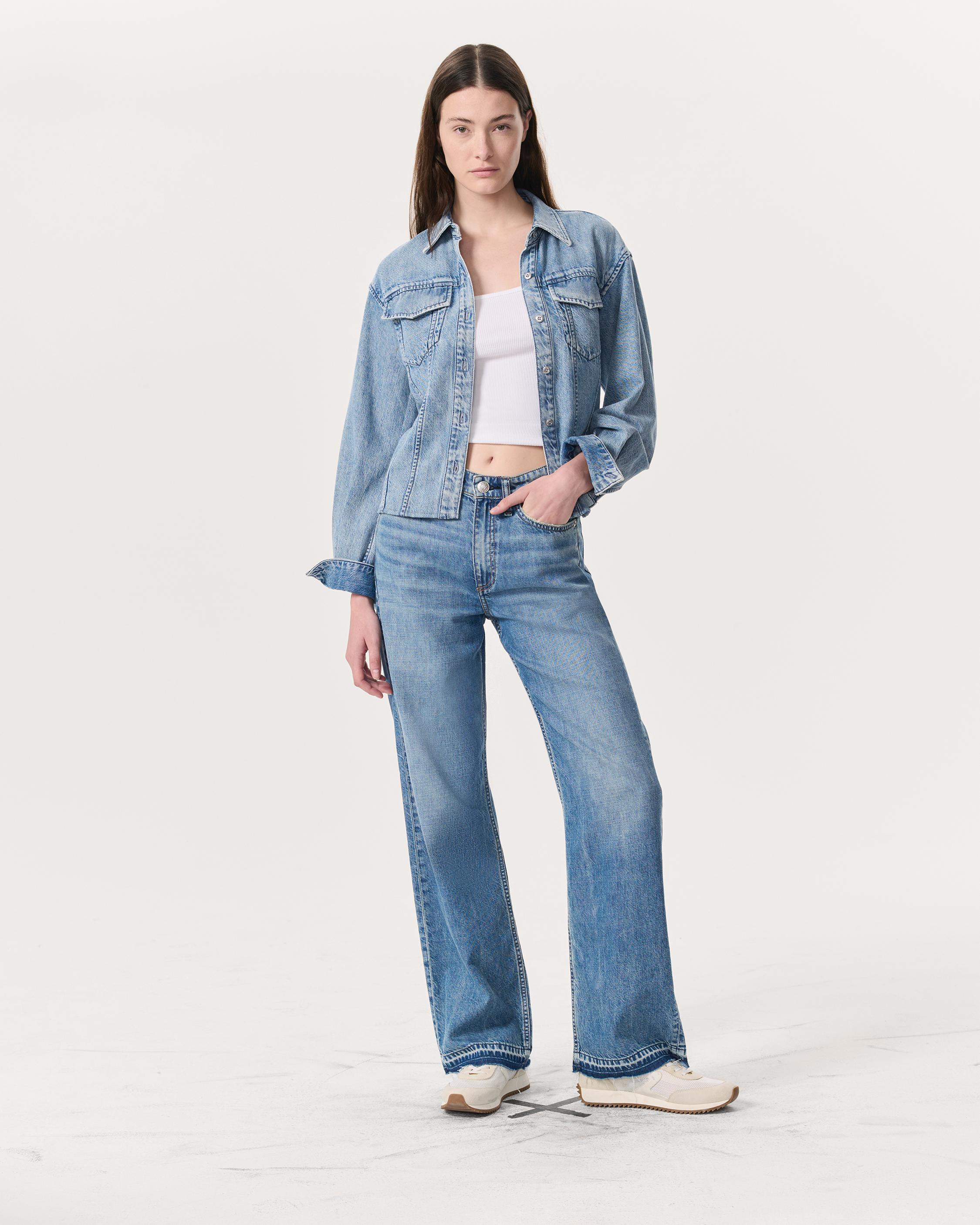 Featherweight Logan Wide-Leg Jeans - Orian | rag & bone