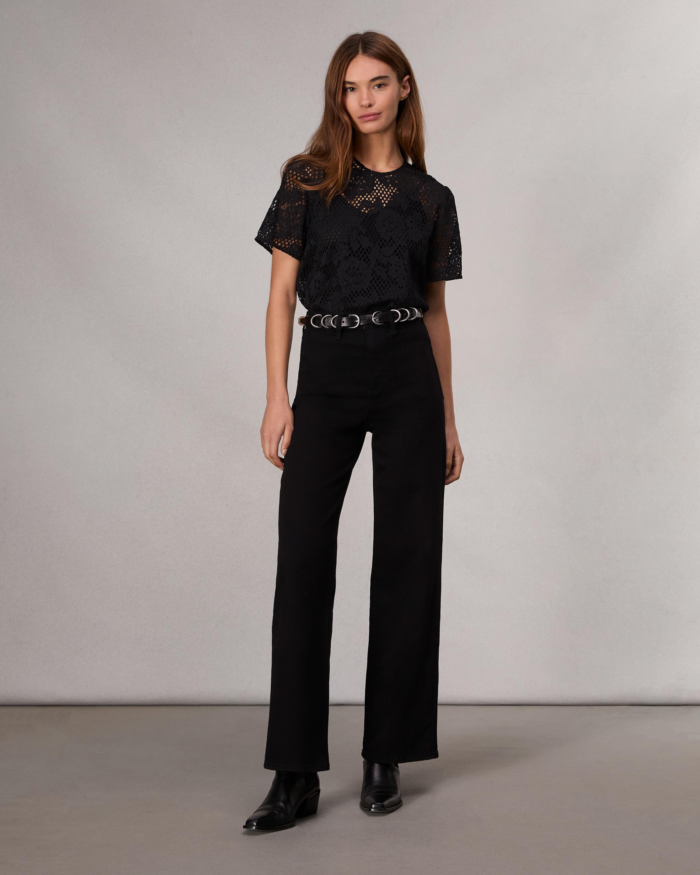 Epic Hadley Wide-Leg Jean - Black | rag & bone