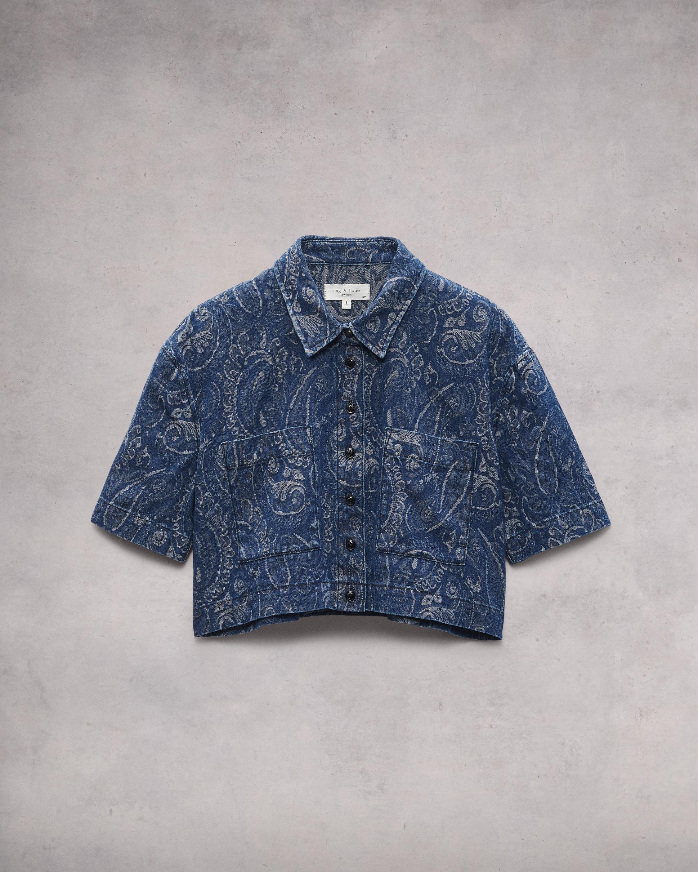 Lenna Denim Paisley Shirt image number 2