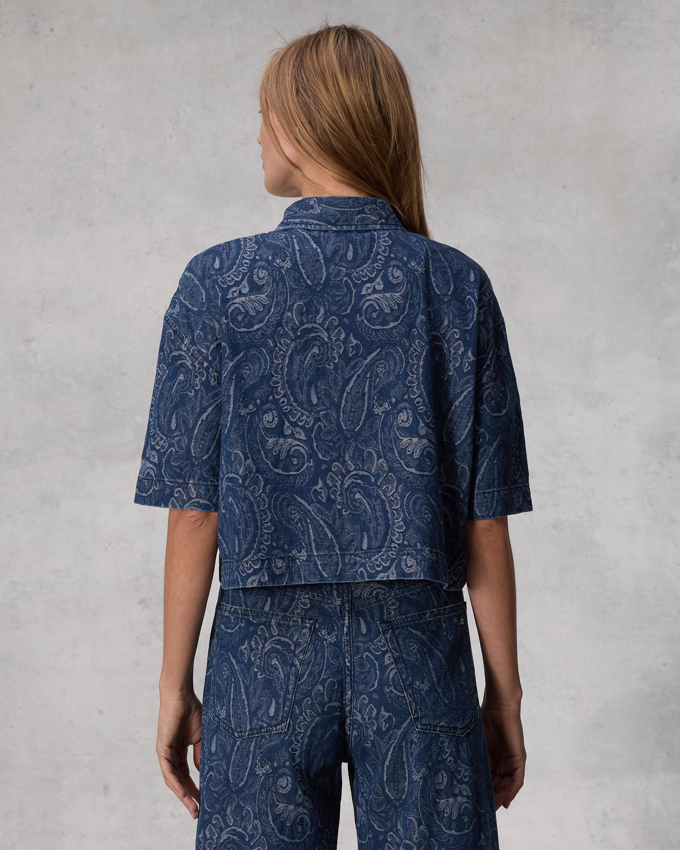 Lenna Denim Paisley Shirt image number 5