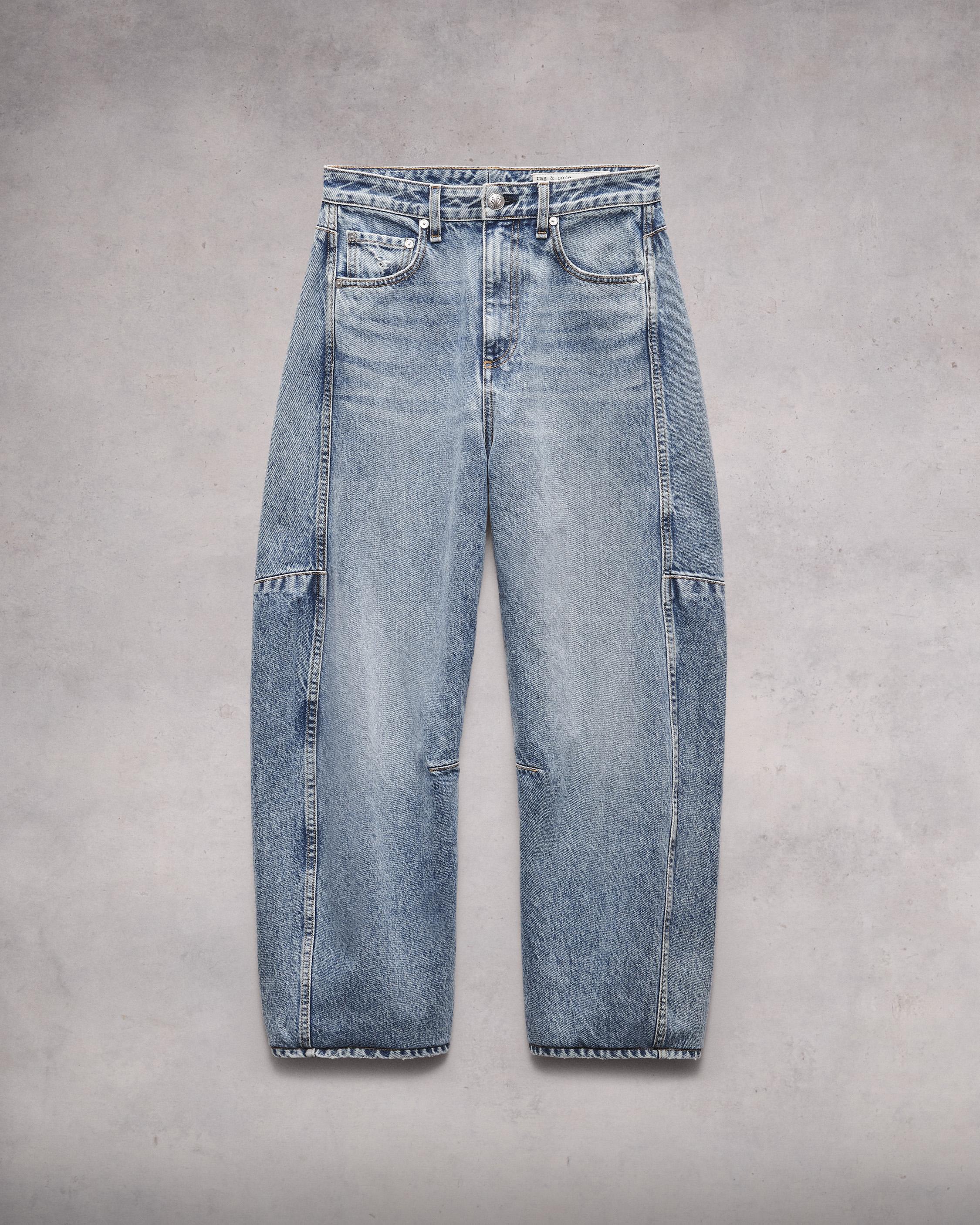 Charlie Ankle Barrel-Leg Jean