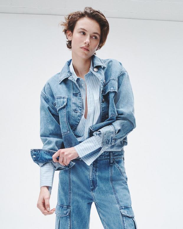 Jaiden Denim Shirt Jacket image number 1