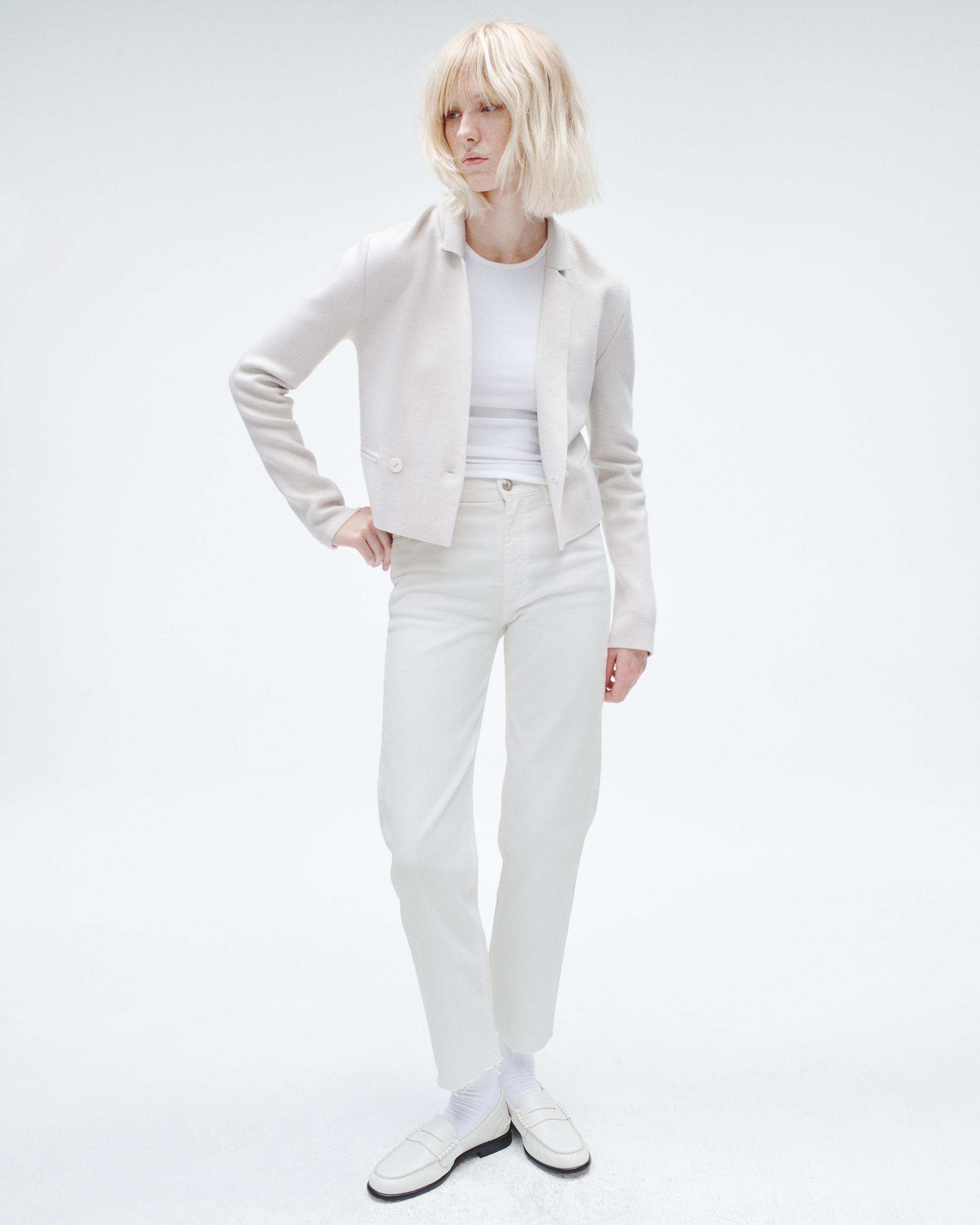 Harlow Ankle Straight Jean - Optic White | rag & bone