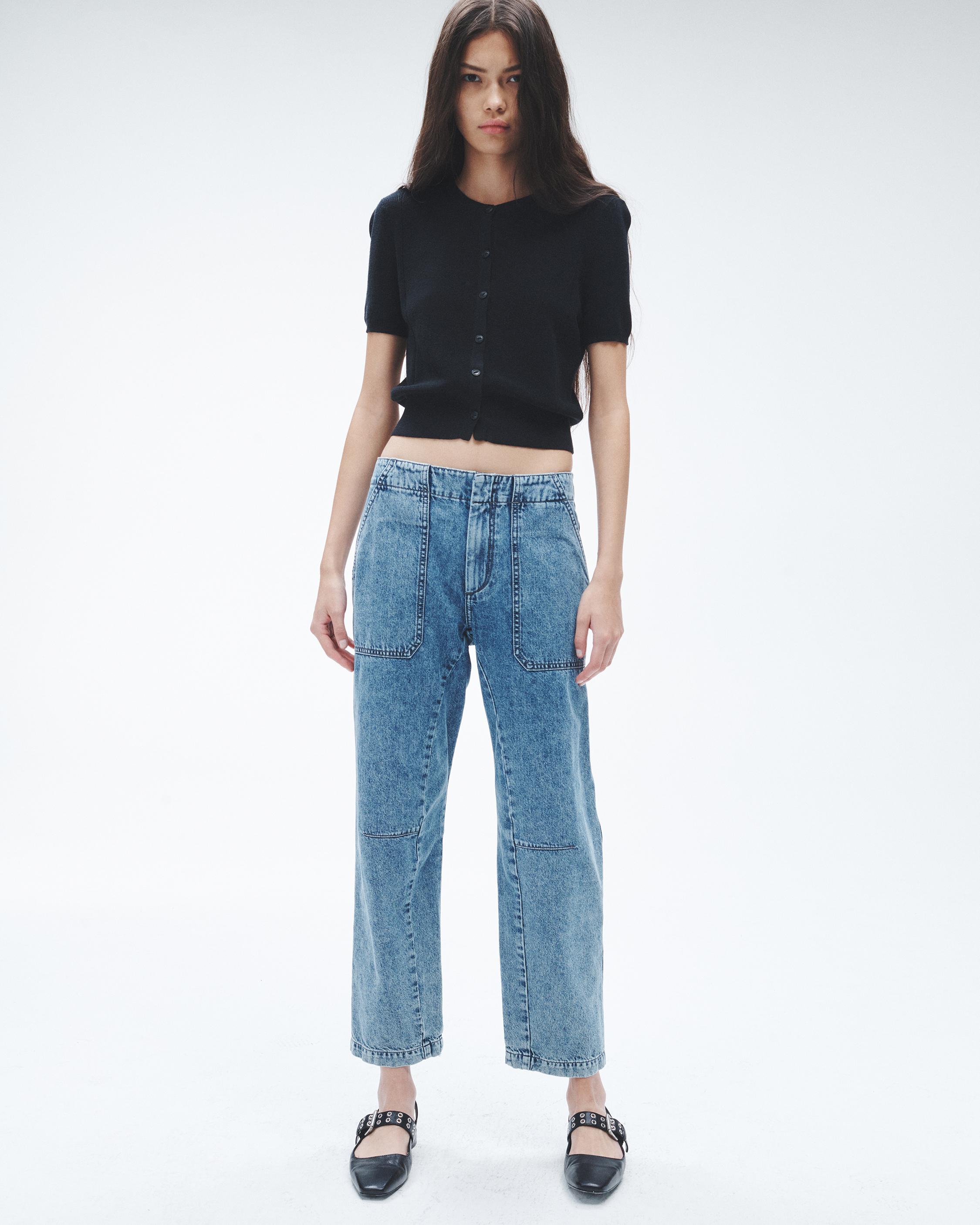 Leyton Ankle Length Straight Jean Elle rag bone