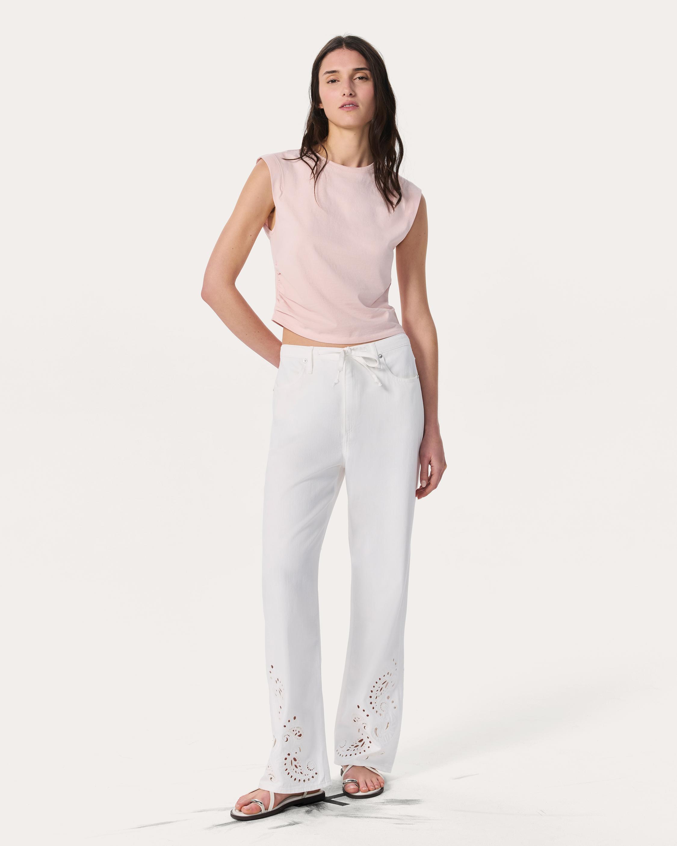 Phoebe Denim Beach Pants image number 1