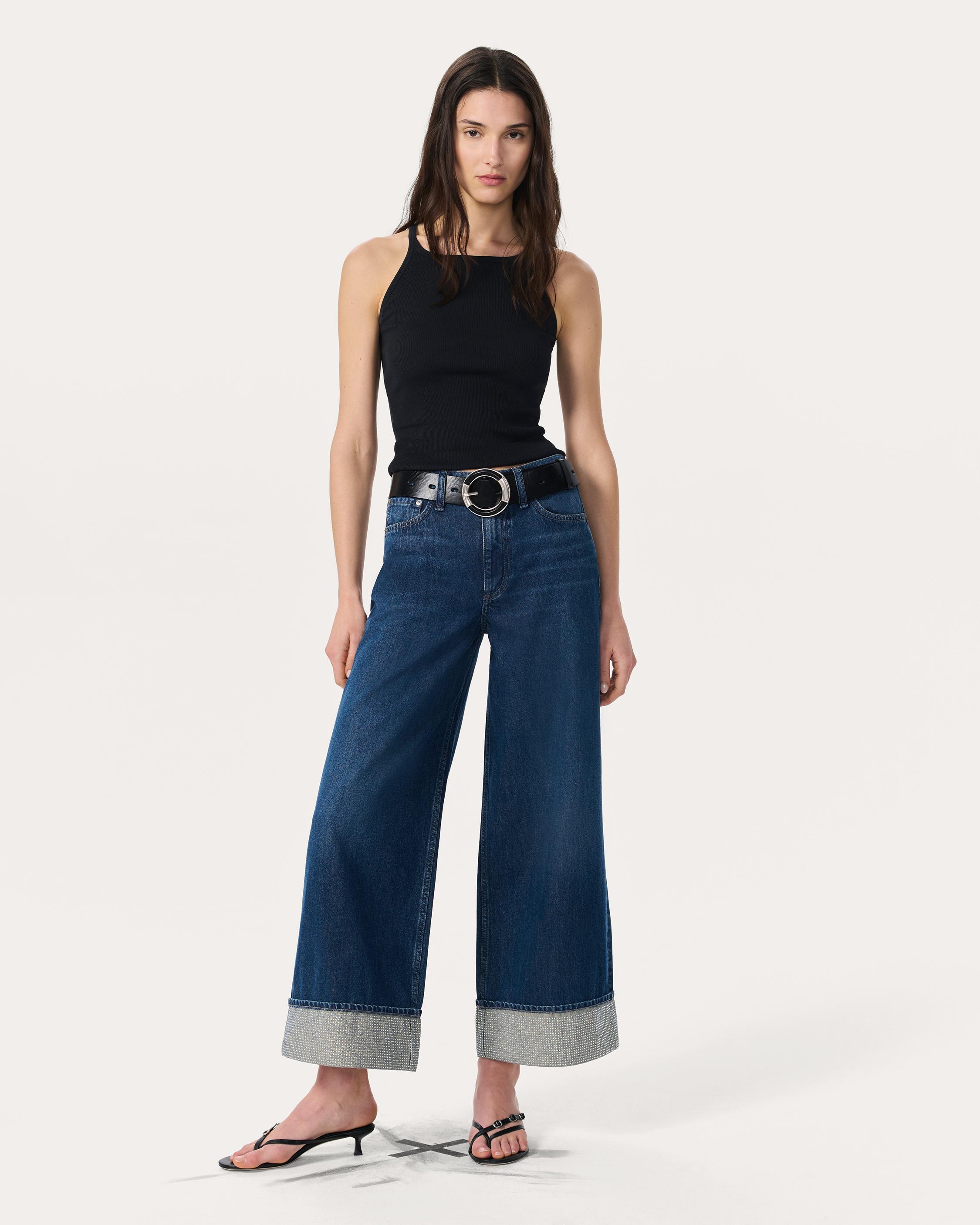 Sofie Ankle Wide-Leg Jeans - Dawn Jewel | rag & bone
