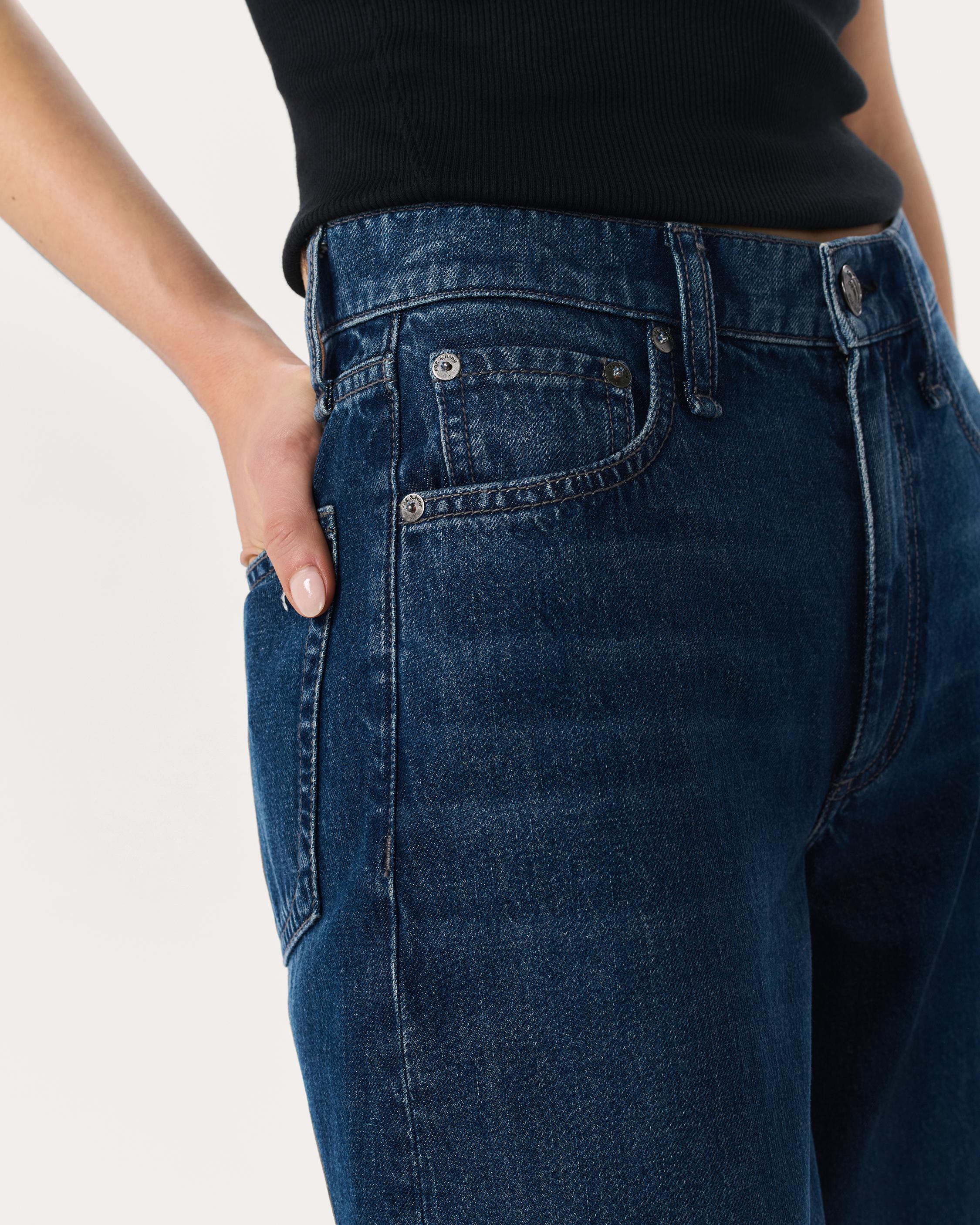 Sofie Ankle Wide-Leg Jeans image number 5