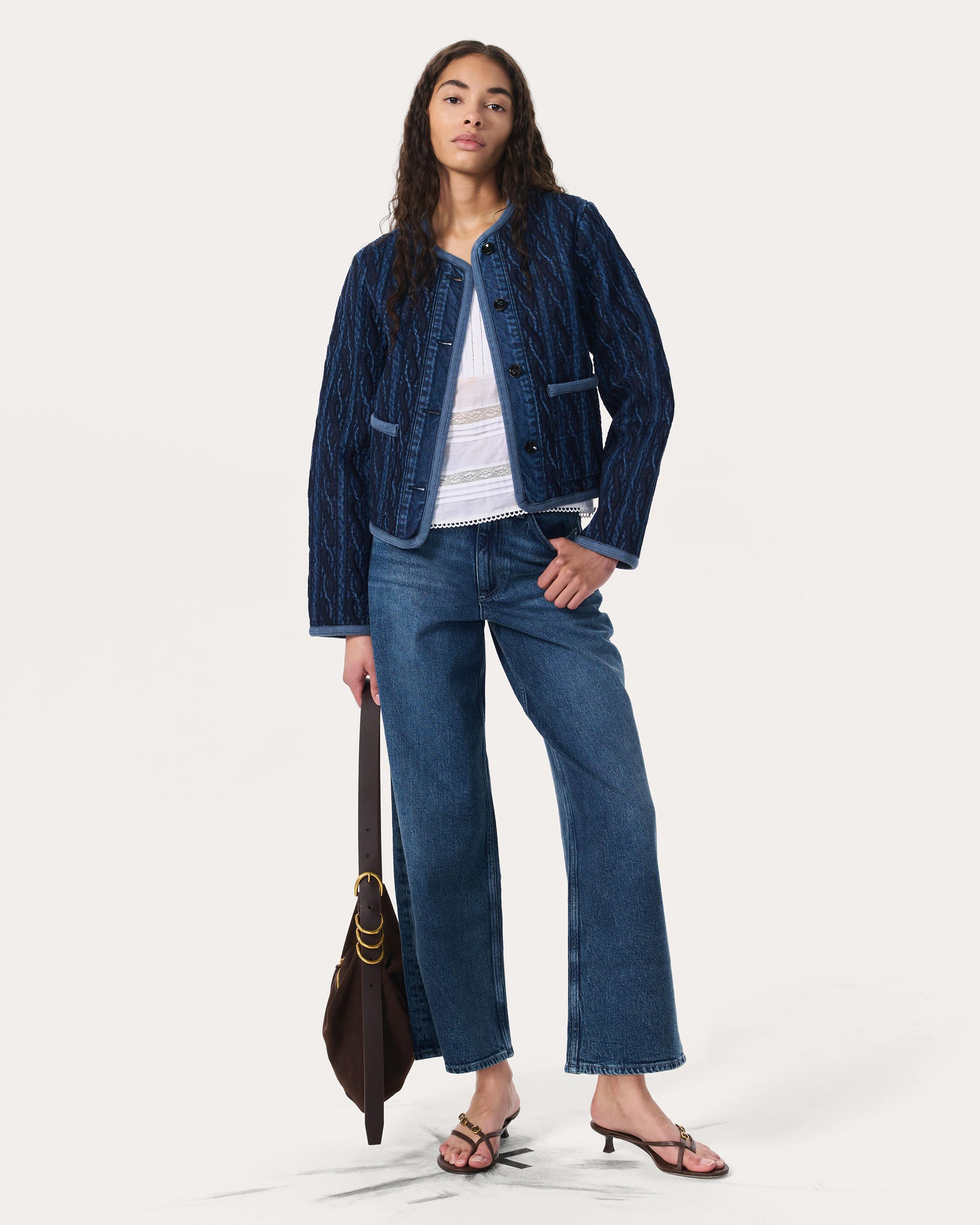 Andi Ankle Wide-Leg Jeans image number 7