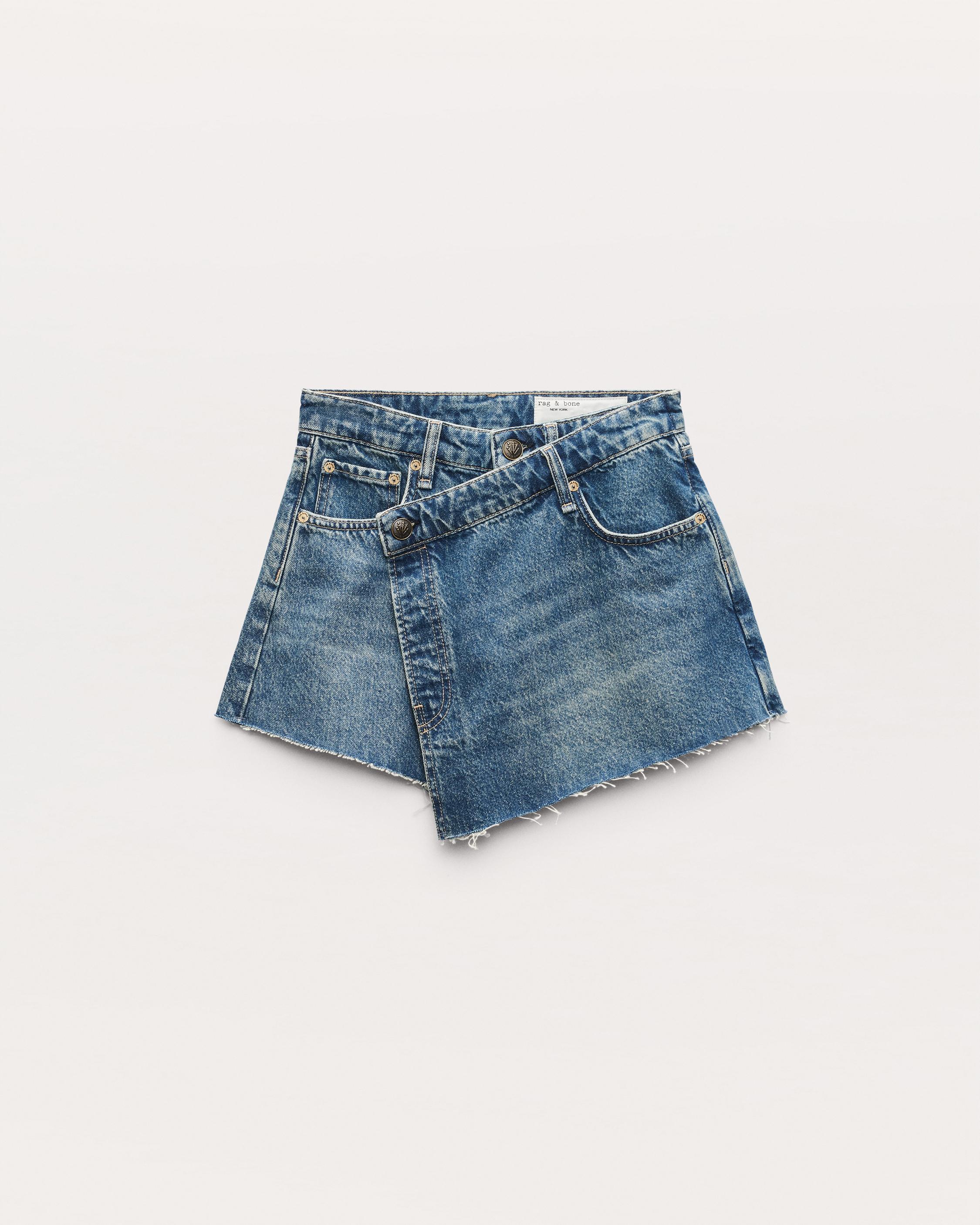 Belinda Denim Mini Skort image number 2