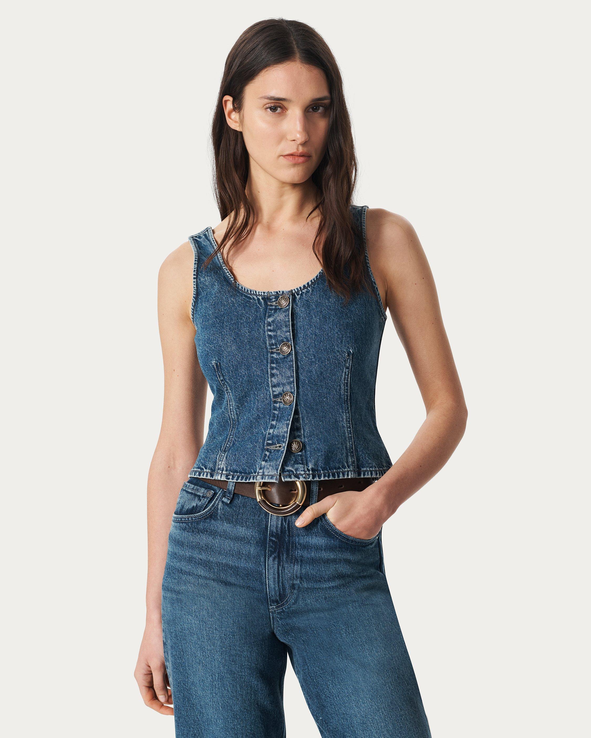 Poppy Denim Tank Top