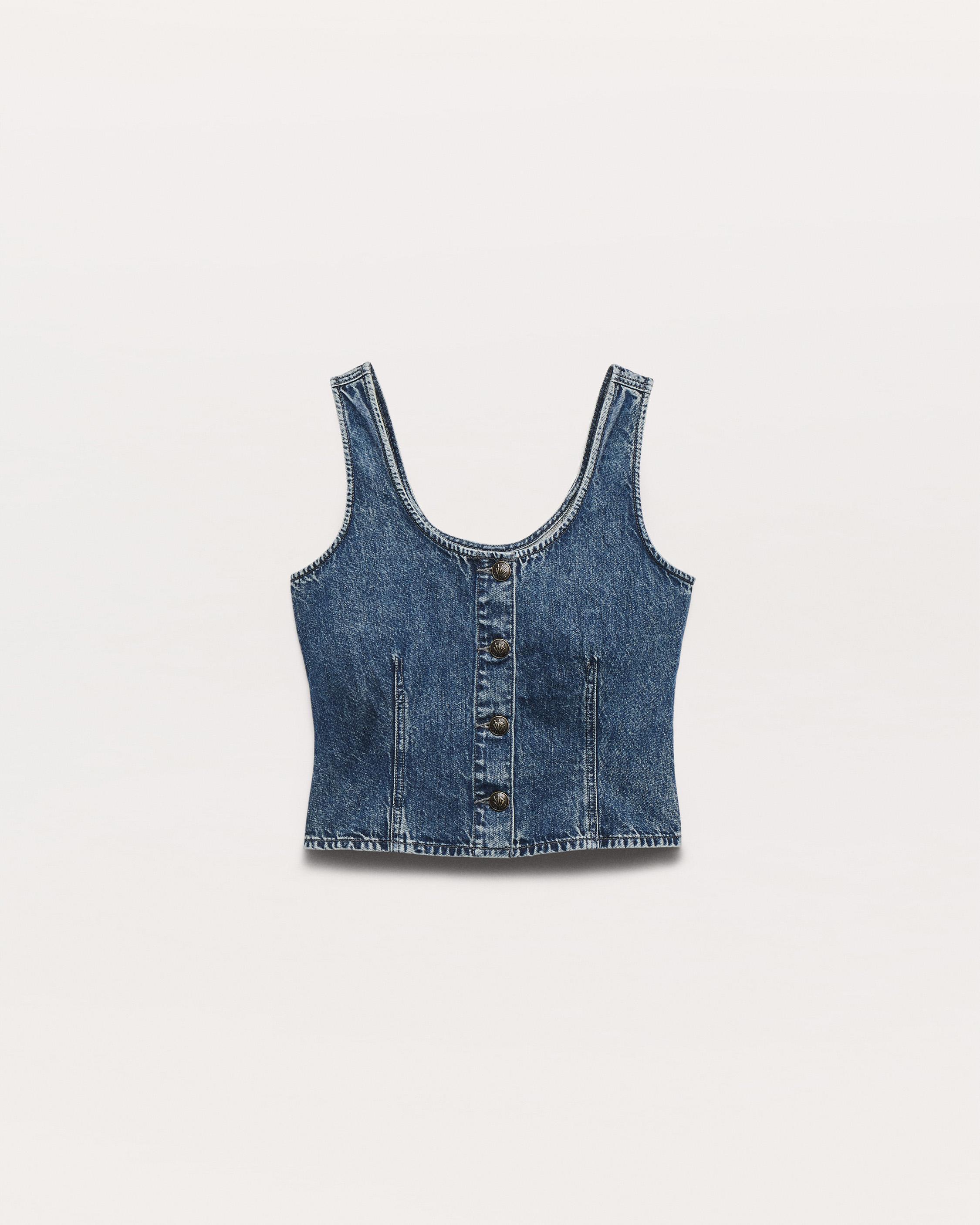 Poppy Denim Tank Top - image 2