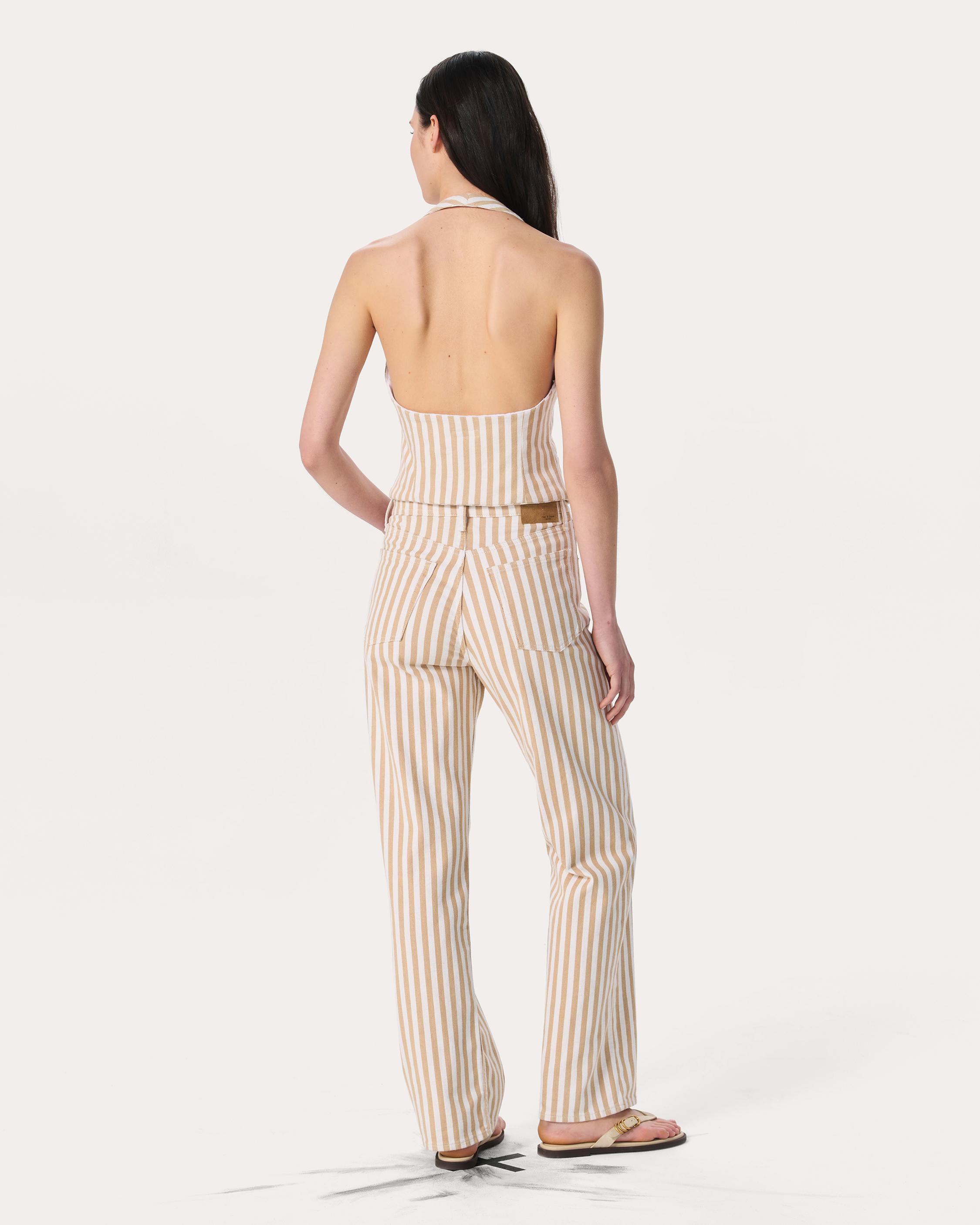 Ethel Striped Denim Vest image number 6