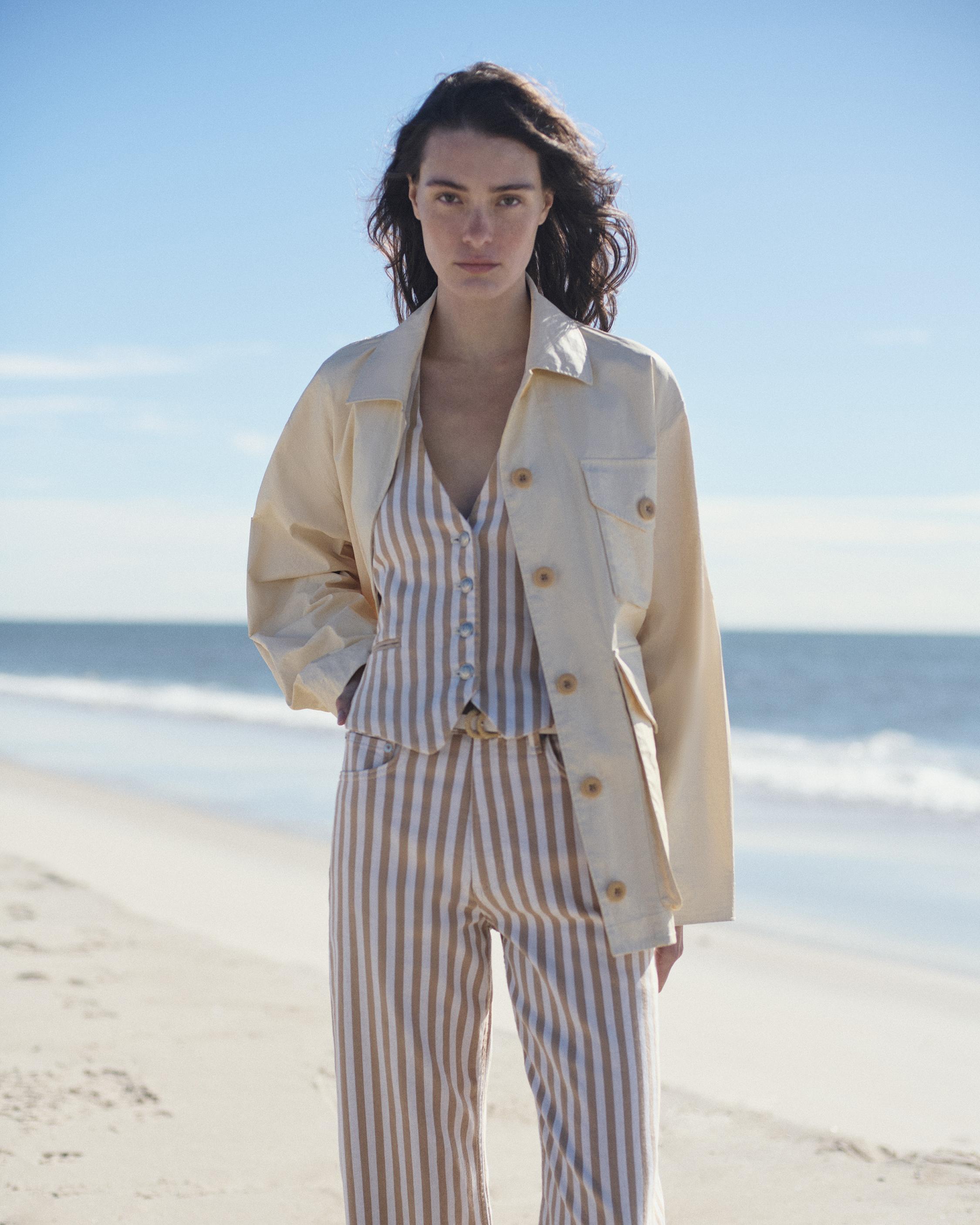 Ethel Striped Denim Vest image number 8