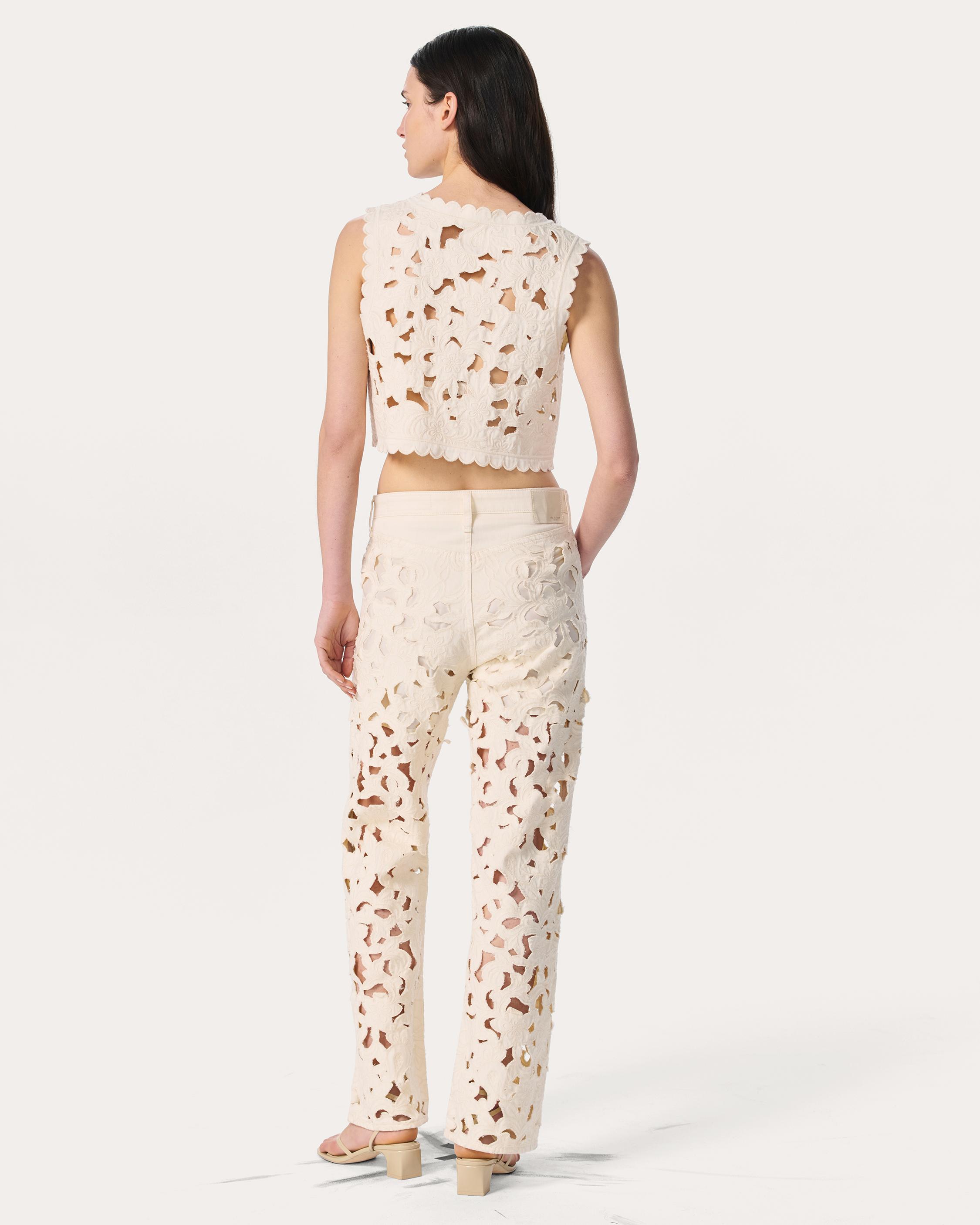 Coralie Cutout Denim Vest image number 6