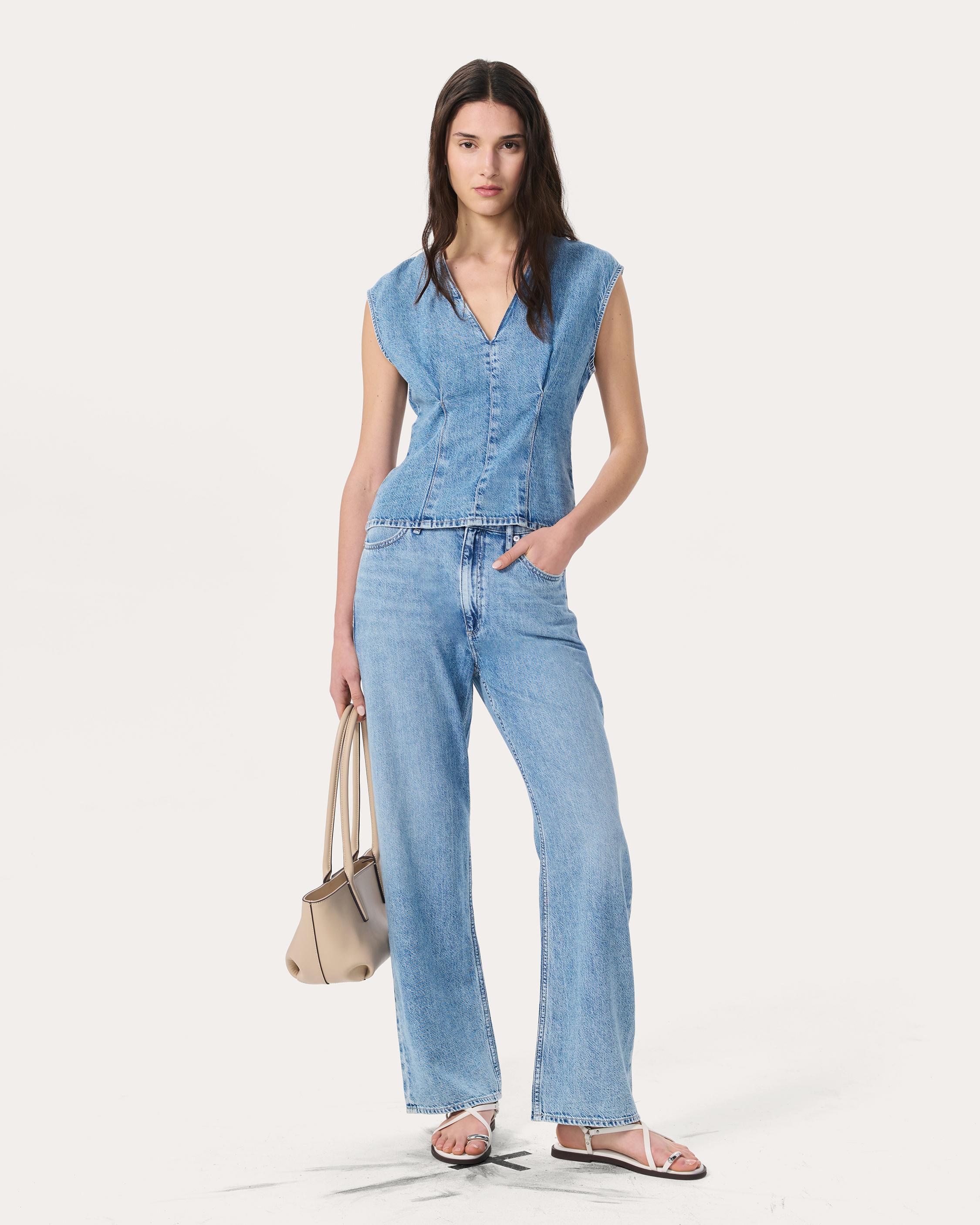Ava Denim Top image number 3