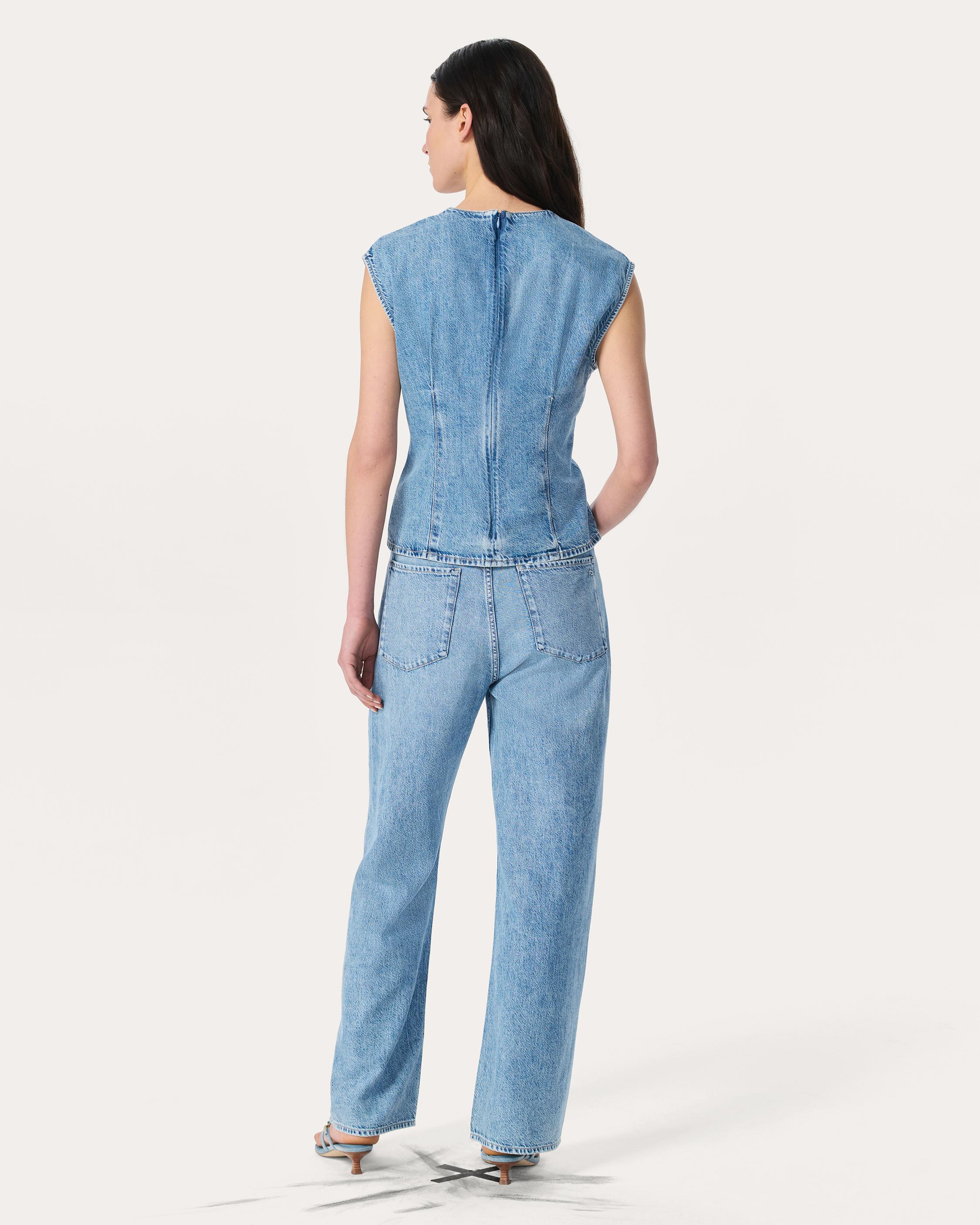 Ava Denim Top image number 6