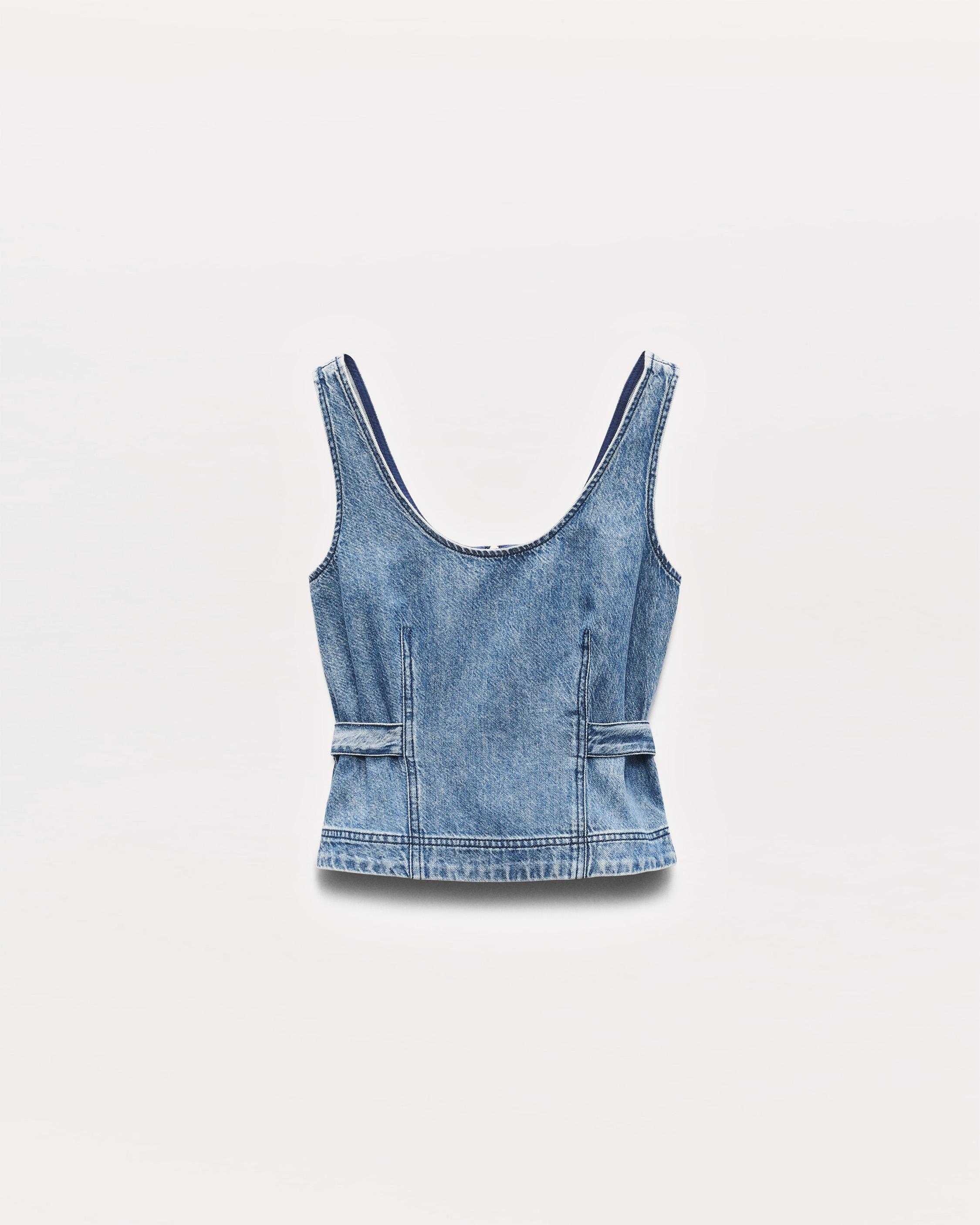 Ultra Featherweight Estelle Denim Top - image 2