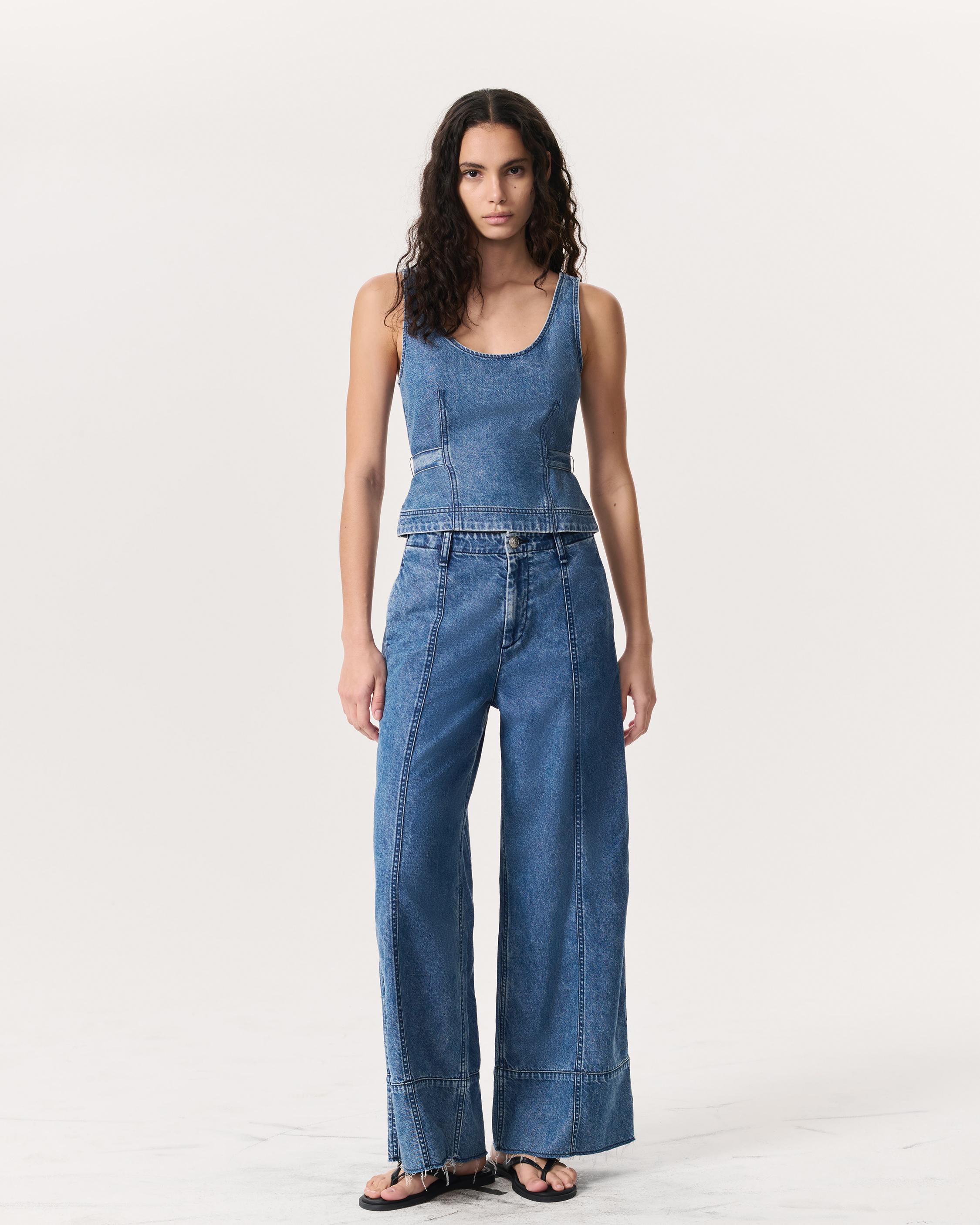Ultra Featherweight Estelle Denim Top - image 4