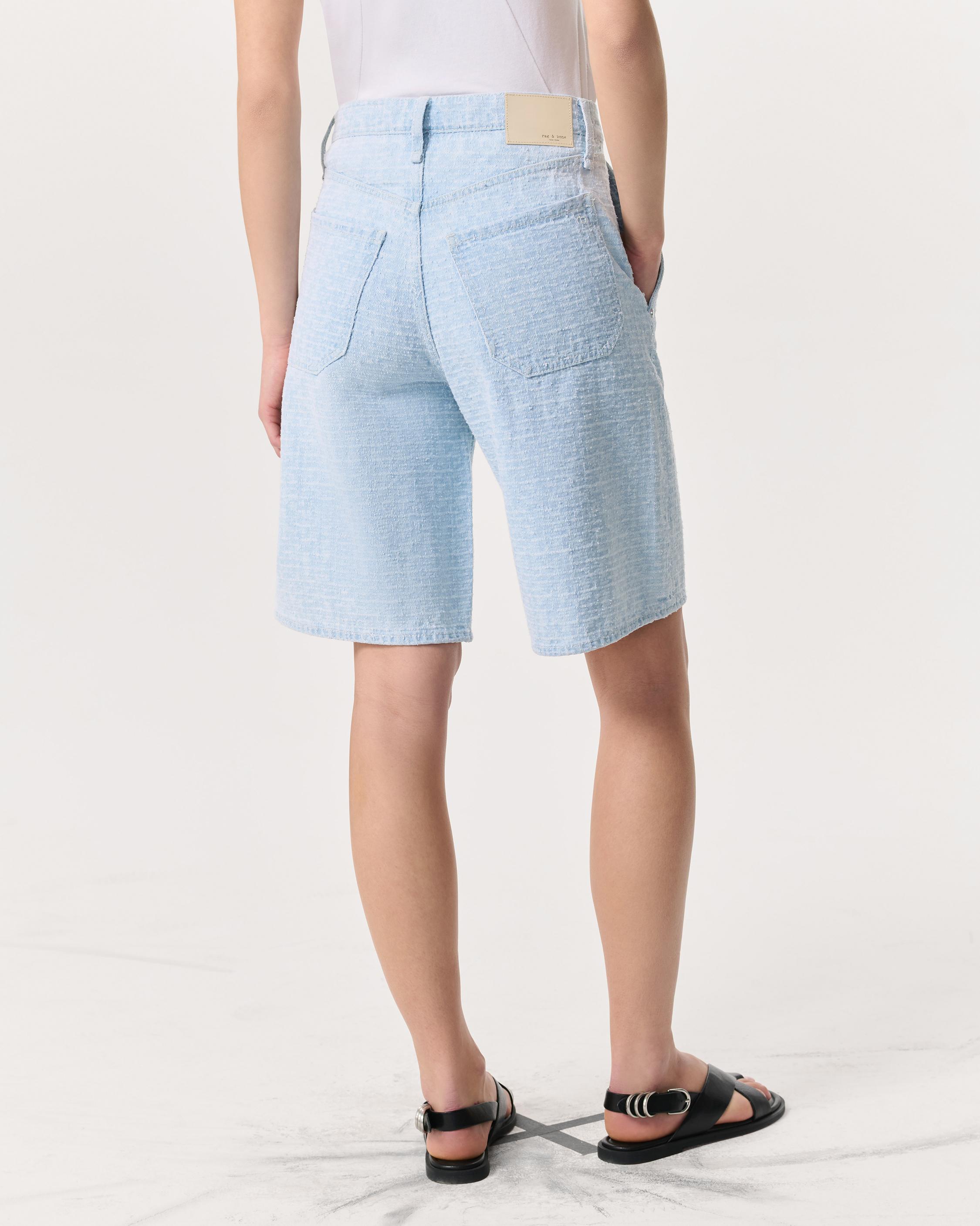 Tailored McKenna Textured Denim Shorts - image 5