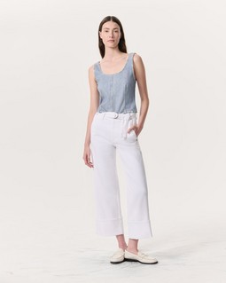Clem Lace-Trim Poplin Tank Top - White | rag & bone Clem Lace-Trim Poplin Tank Top - White | rag & bone