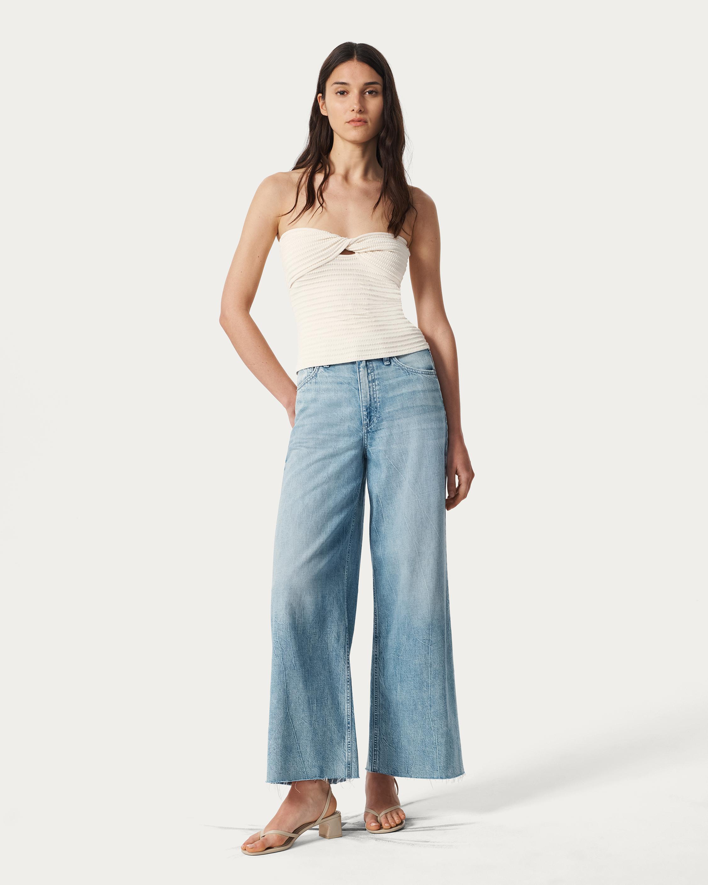 Sofie Ankle Wide-Leg Jeans image number 1