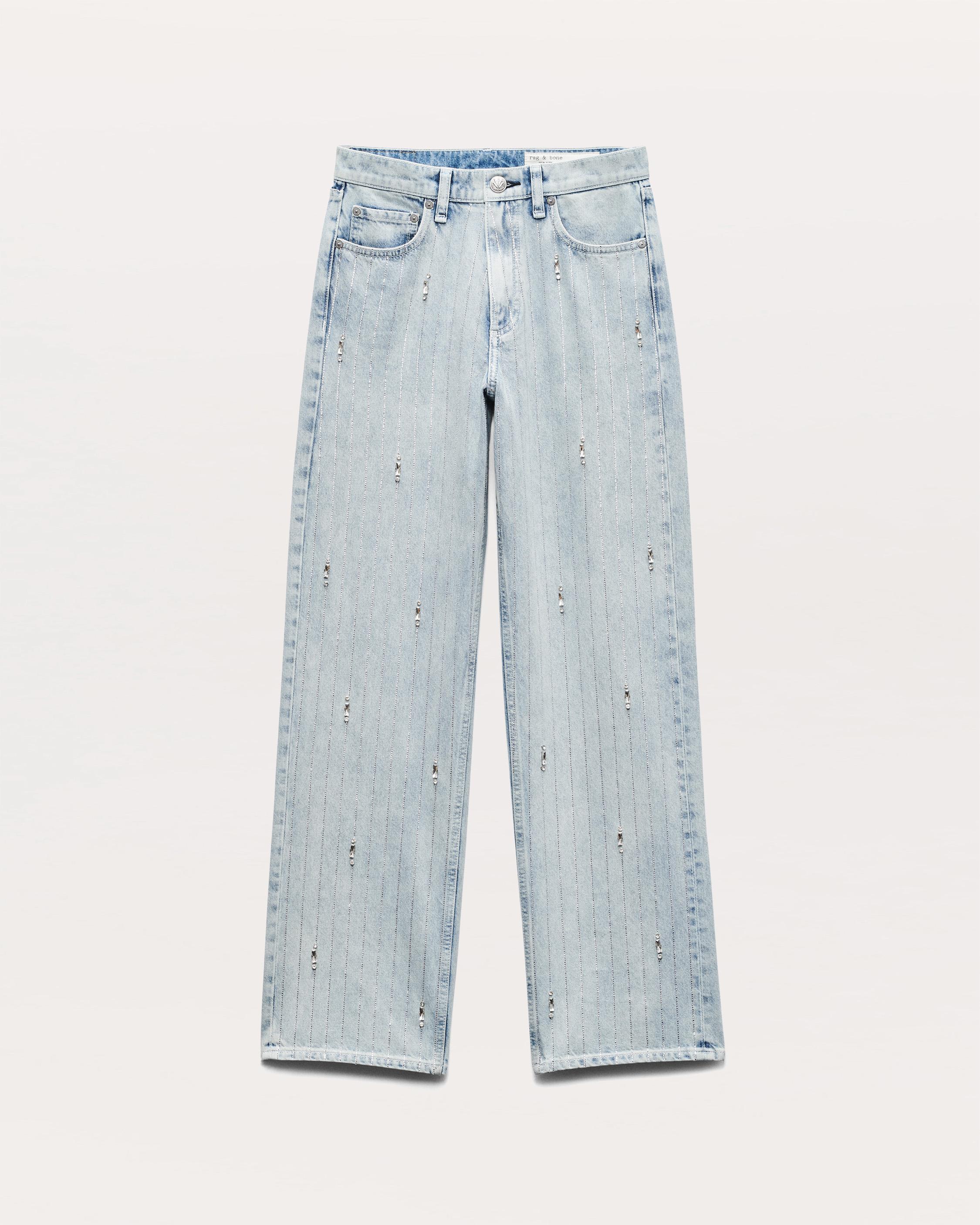 Shea Embellished Relaxed Straight Jeans - image 2