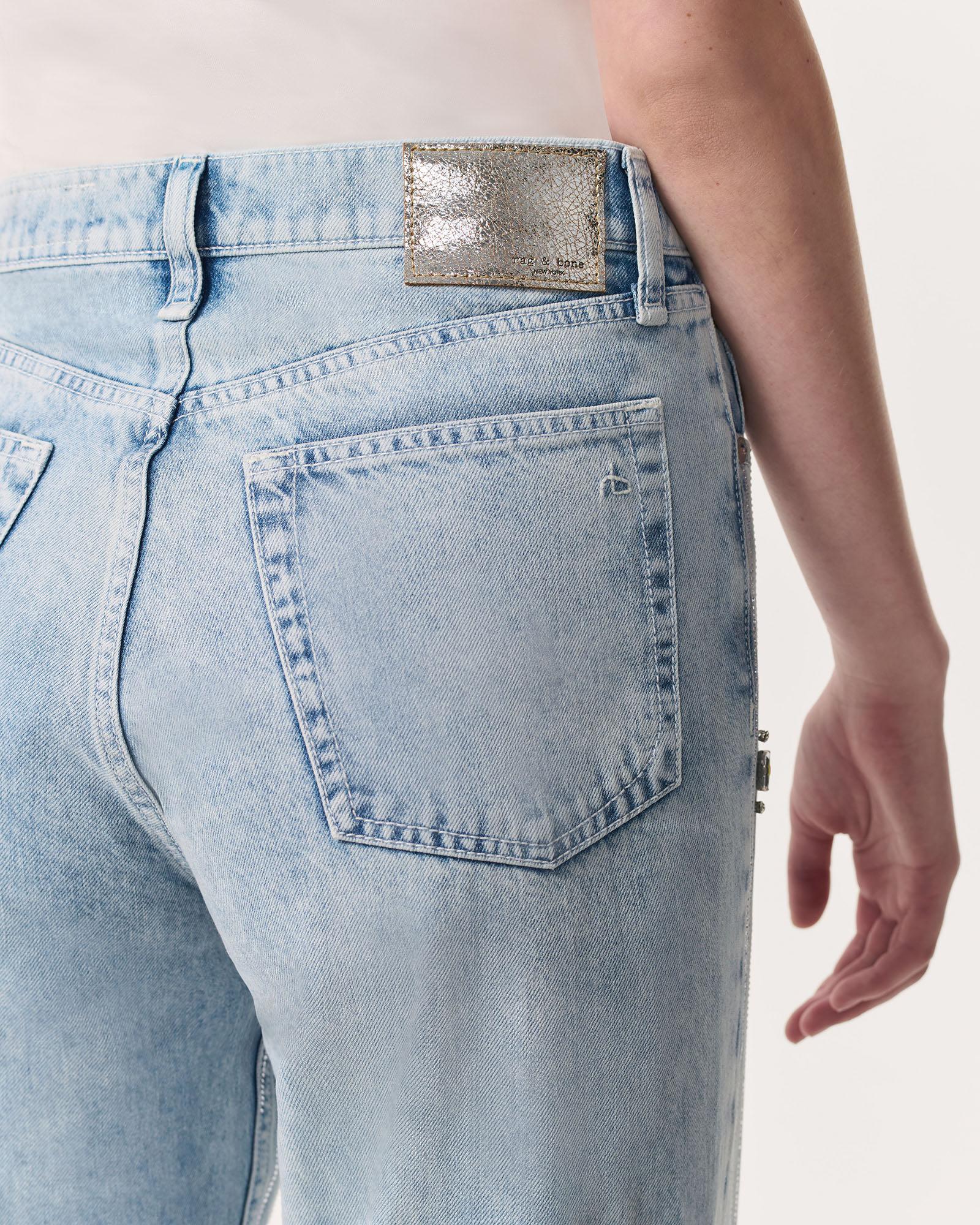 Shea Embellished Relaxed Straight Jeans - image 4