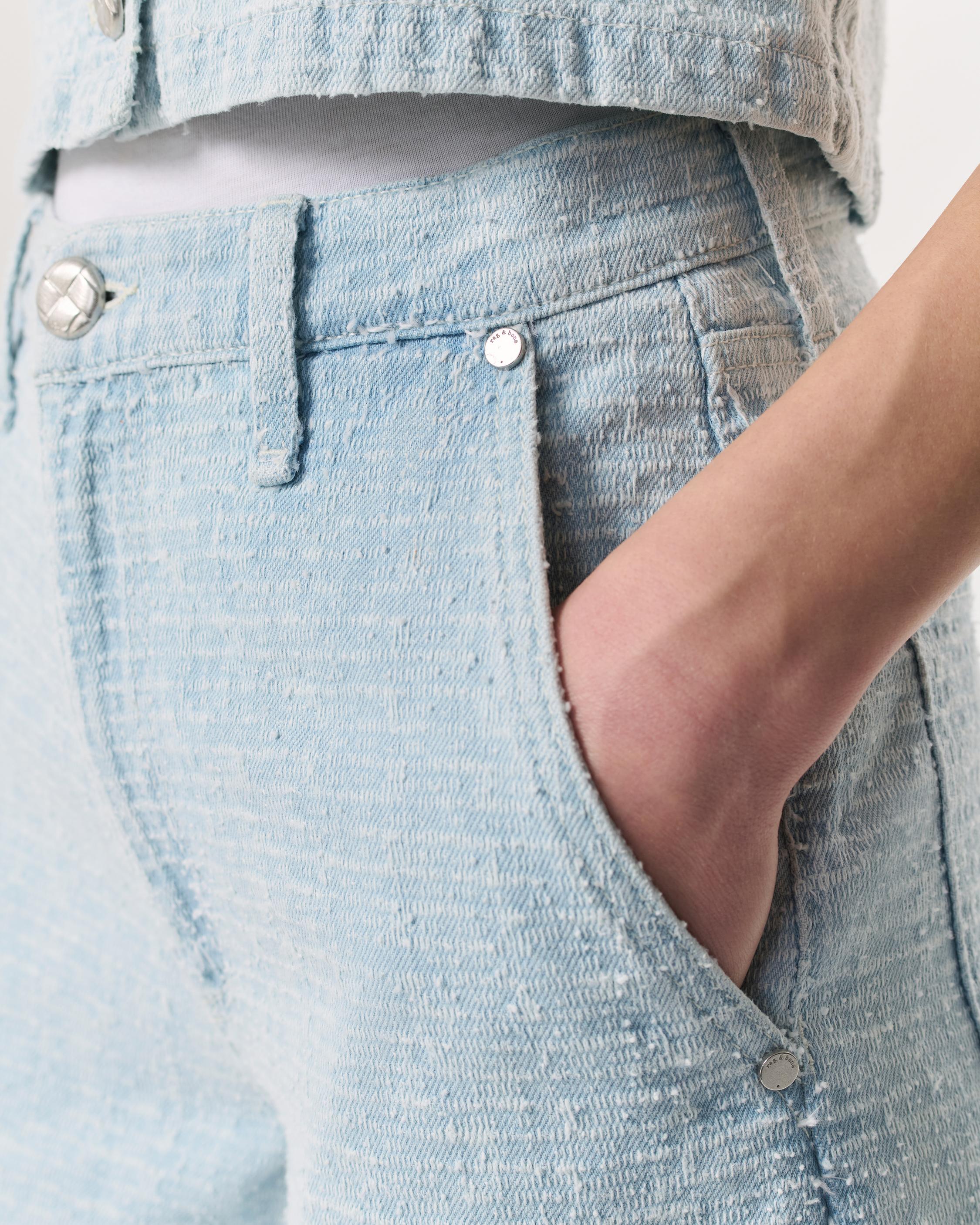 Tailored Sofie Textured Wide-Leg Jeans - image 4