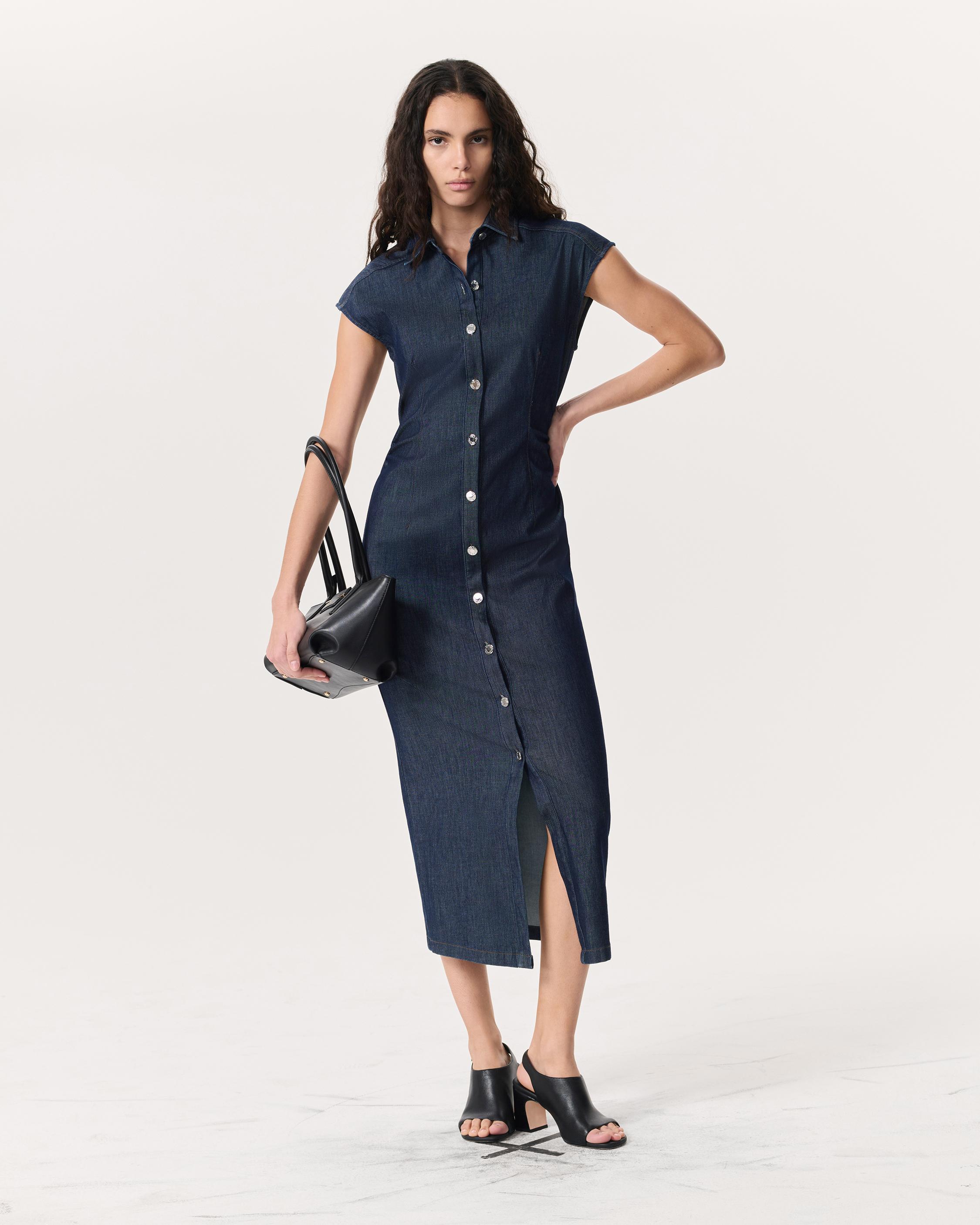 rbAIRFLEX Leah Denim Midi Dress - Rinse | rag & bone