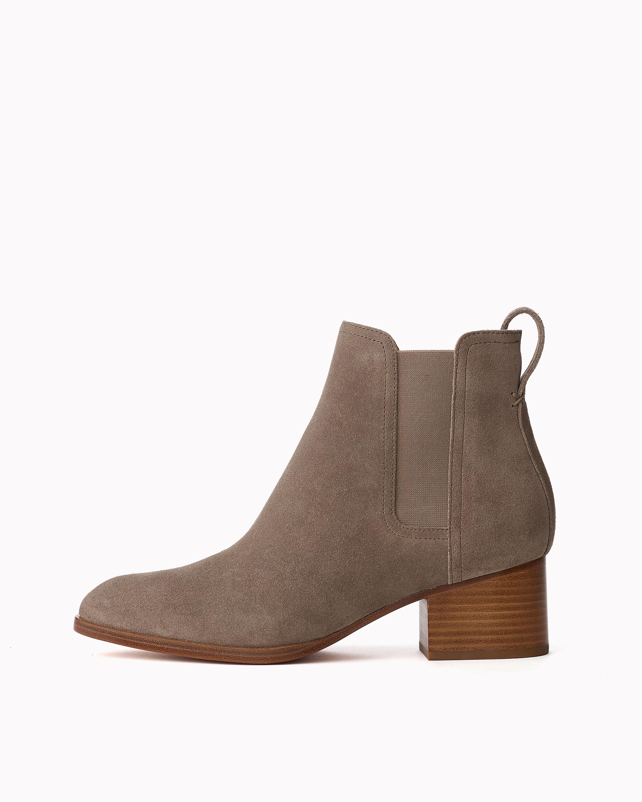 Walker Suede Ankle Chelsea Boots in Grey rag bone