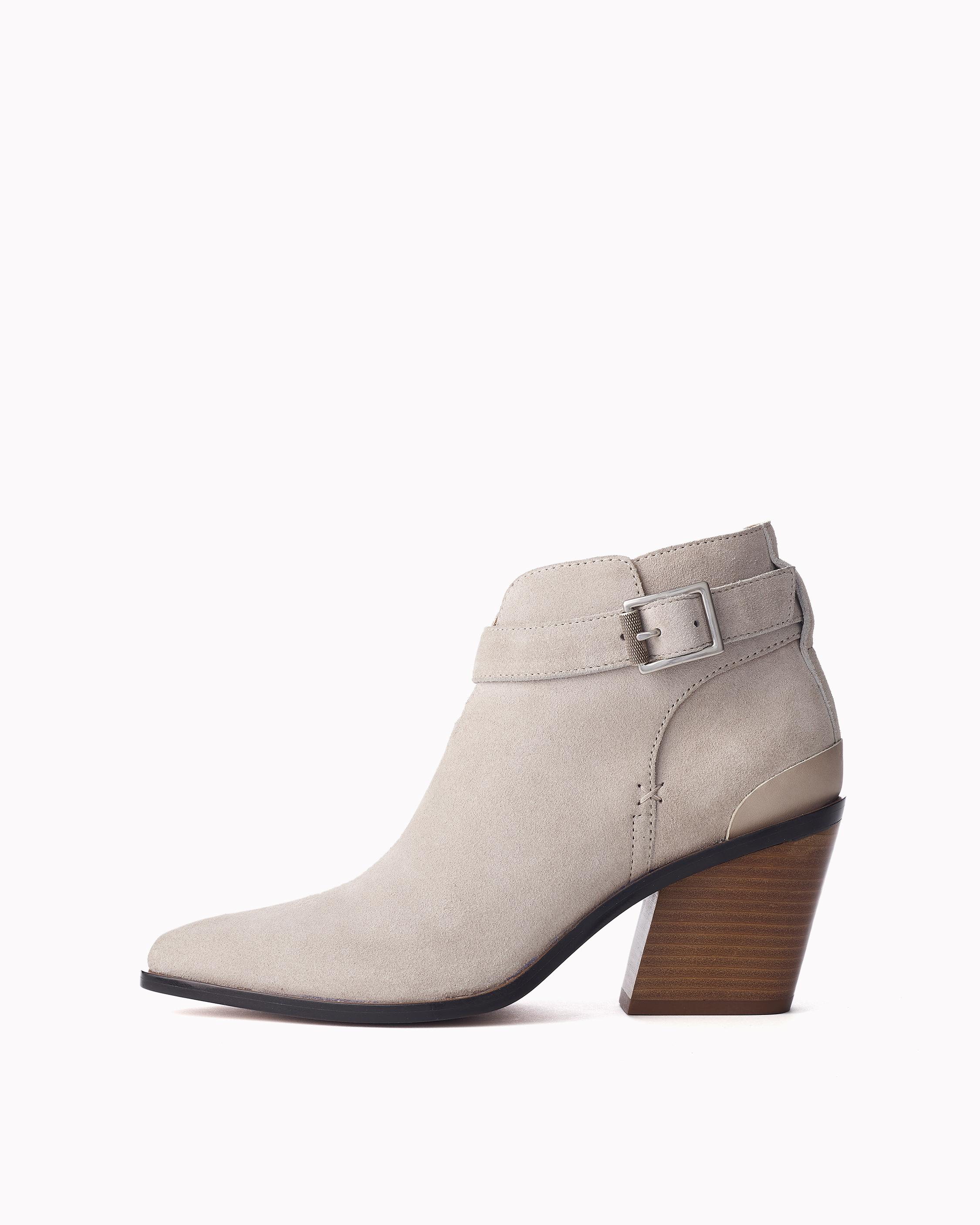 Rag and bone grey suede booties sale