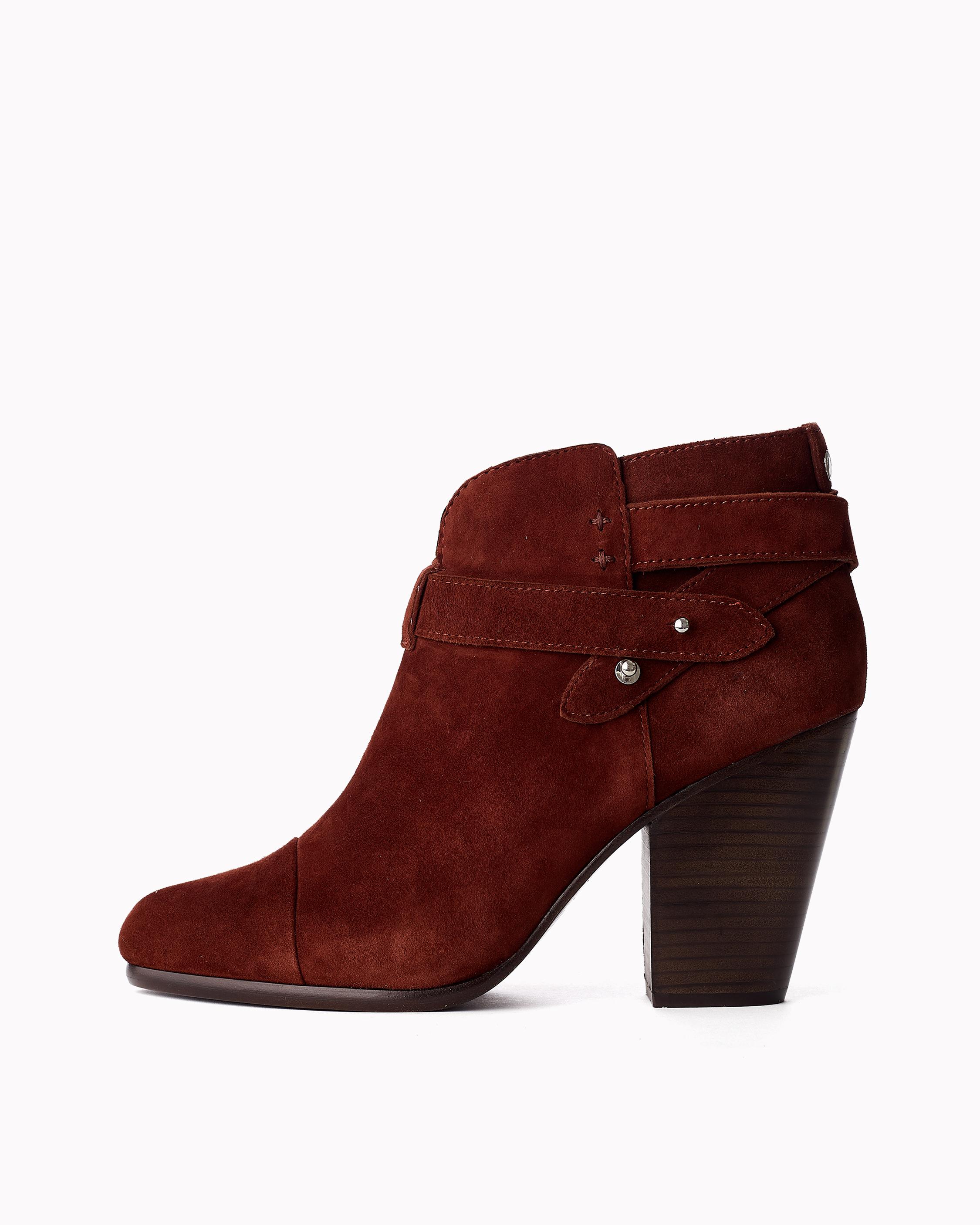 Harrow Suede Ankle Boots in Mahogany rag & bone