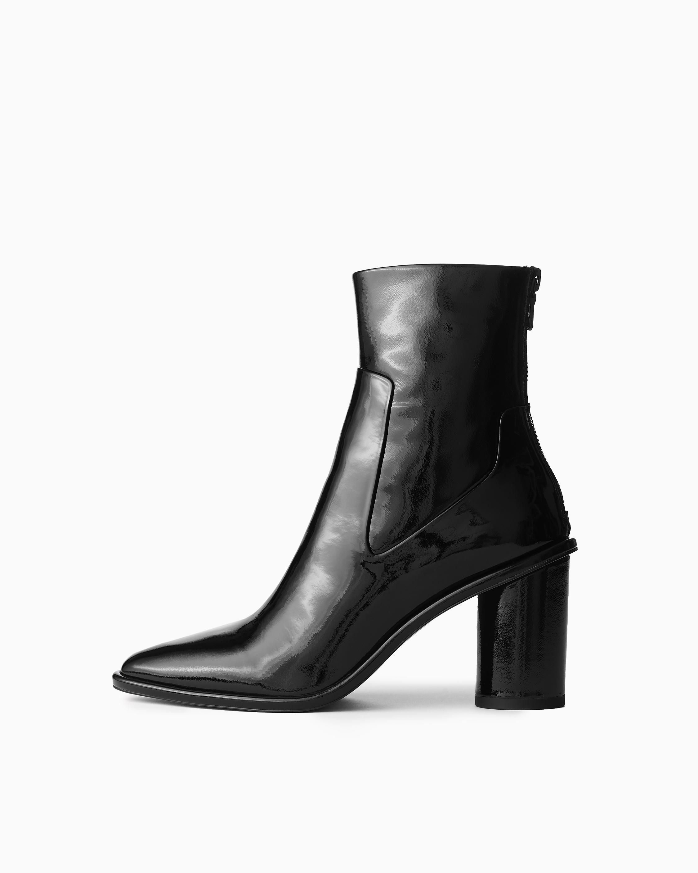 Wythe patent-leather ankle boots