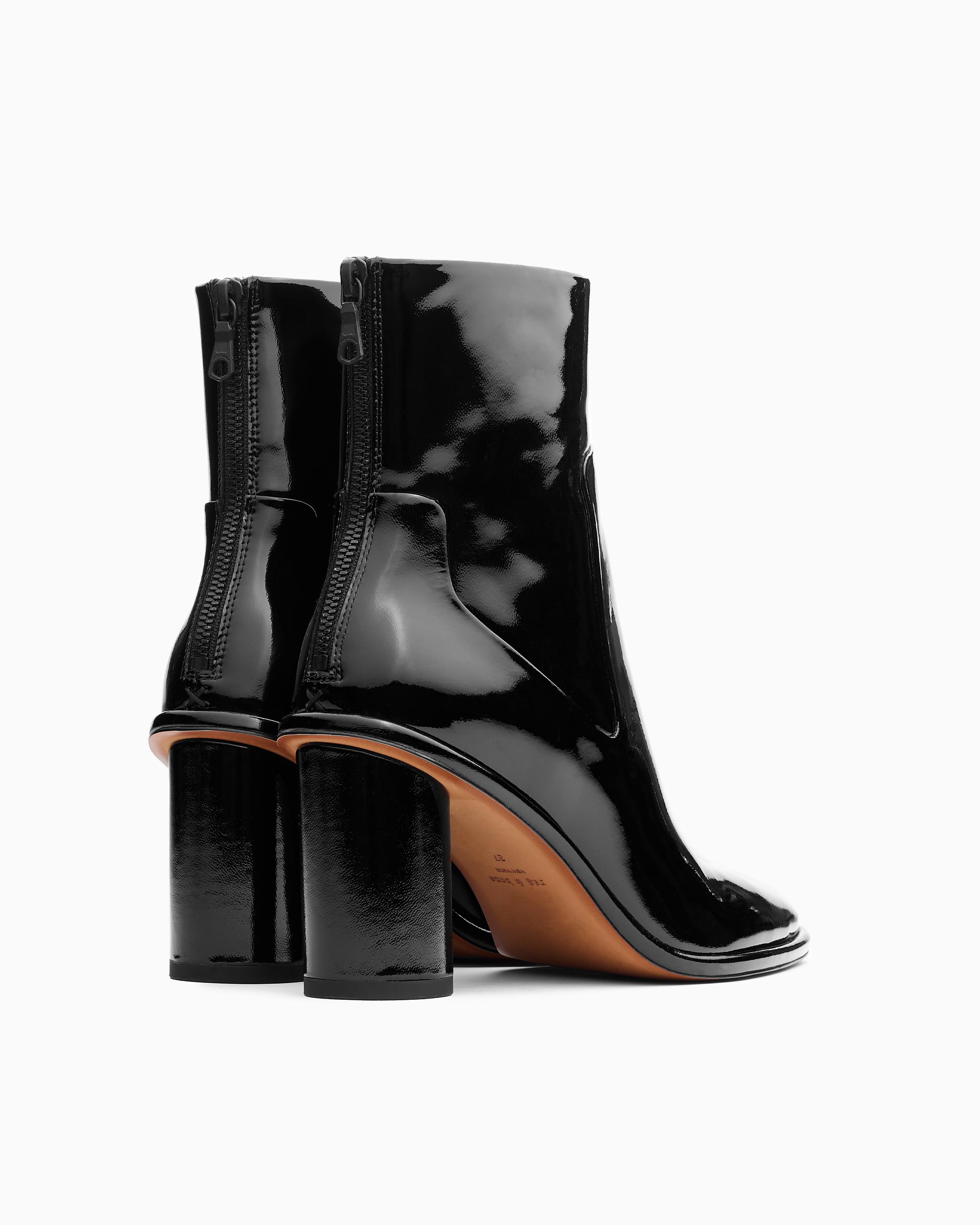 Wythe patent-leather ankle boots