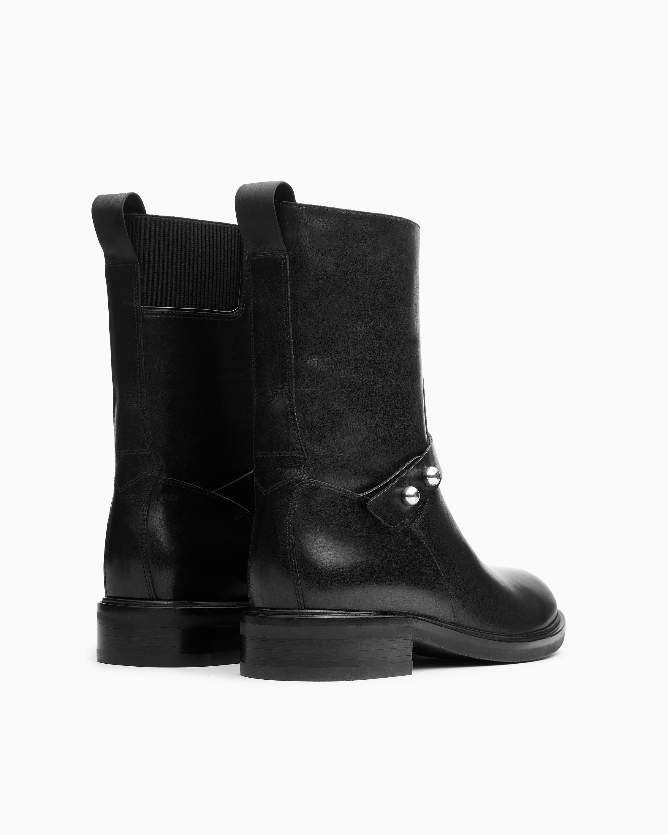 Slayton Moto Boot - Burnished Leather - Black | rag & bone