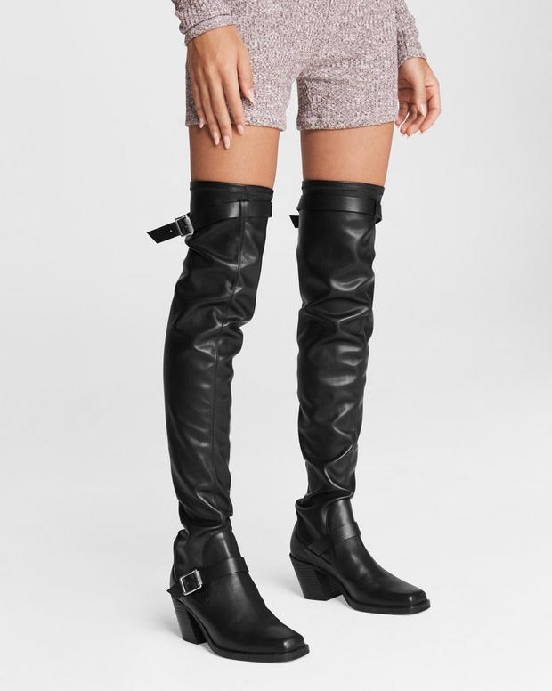 Axis Thigh High Boot - Leather image number 2