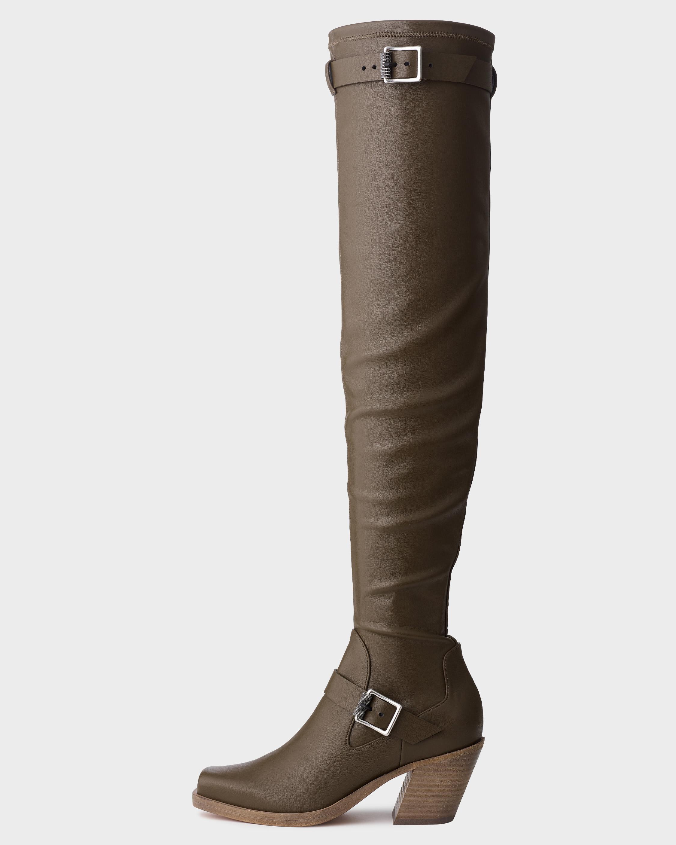 Axis Thigh High Boot - Leather image number 1