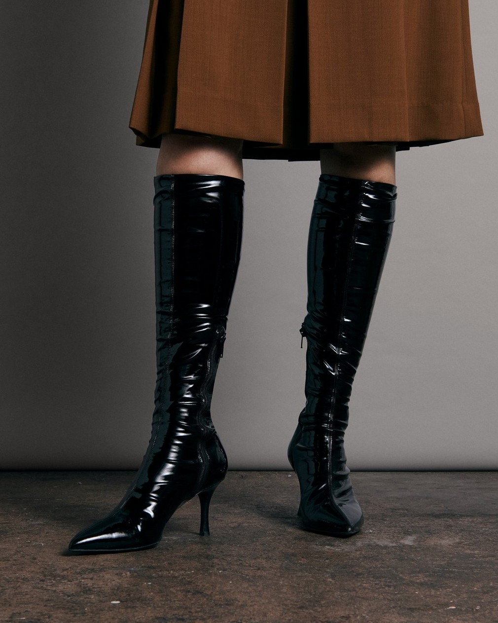 Brea Tall Boot - Leather