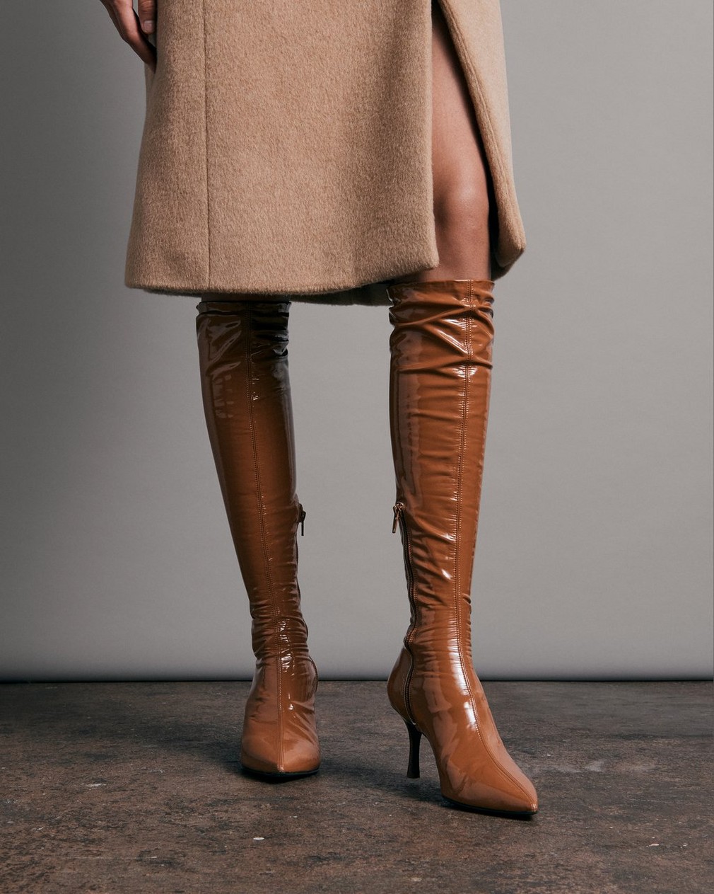 Brea Tall Boot - Leather