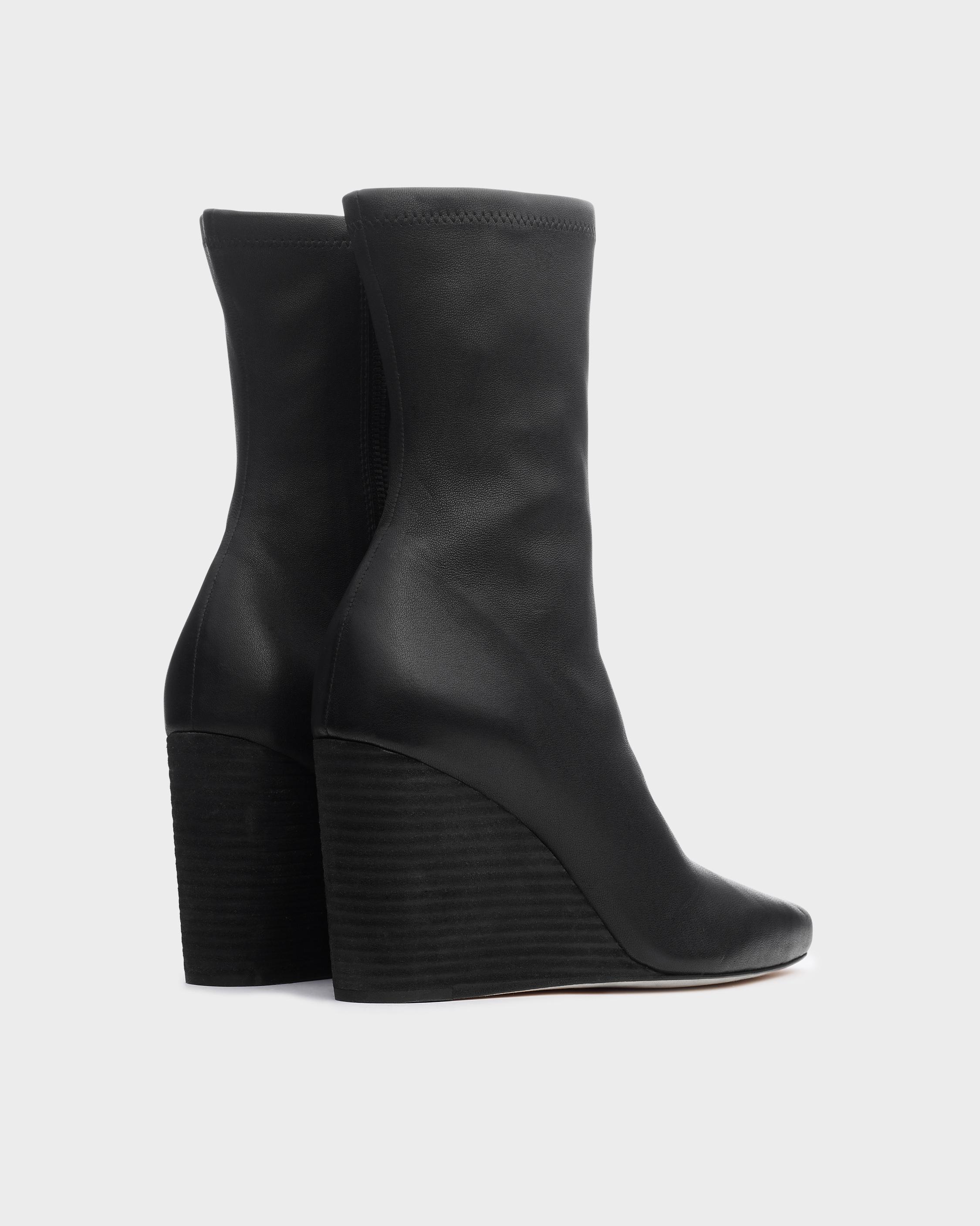 slip on wedge boot