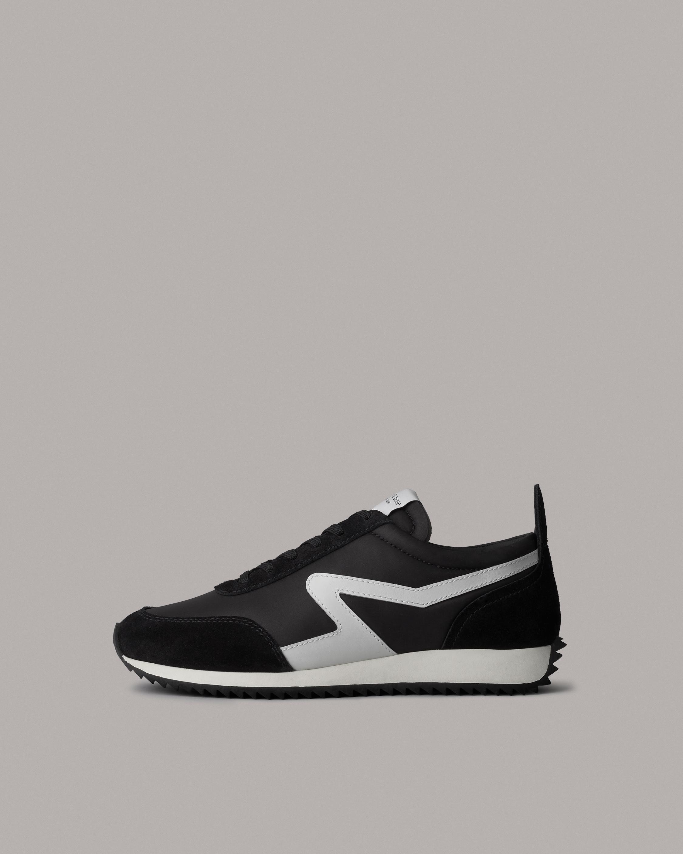 Black Retro Runner: Recycled Materials Sneaker | rag u0026 bone