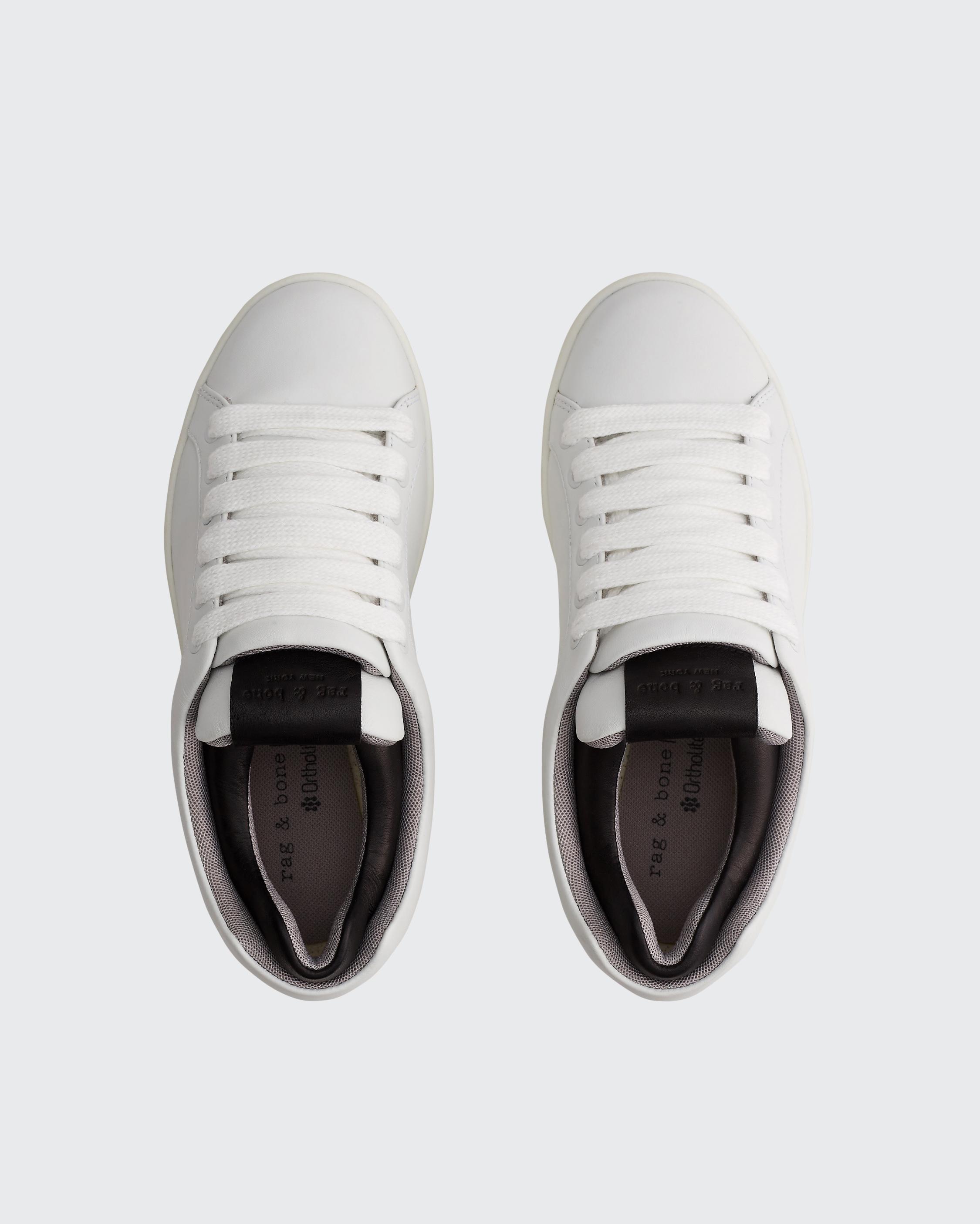 Rag and bone white best sale leather sneakers