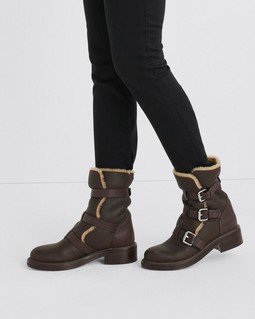RB Moto Buckle Boot - Leather & Shearling image number 2