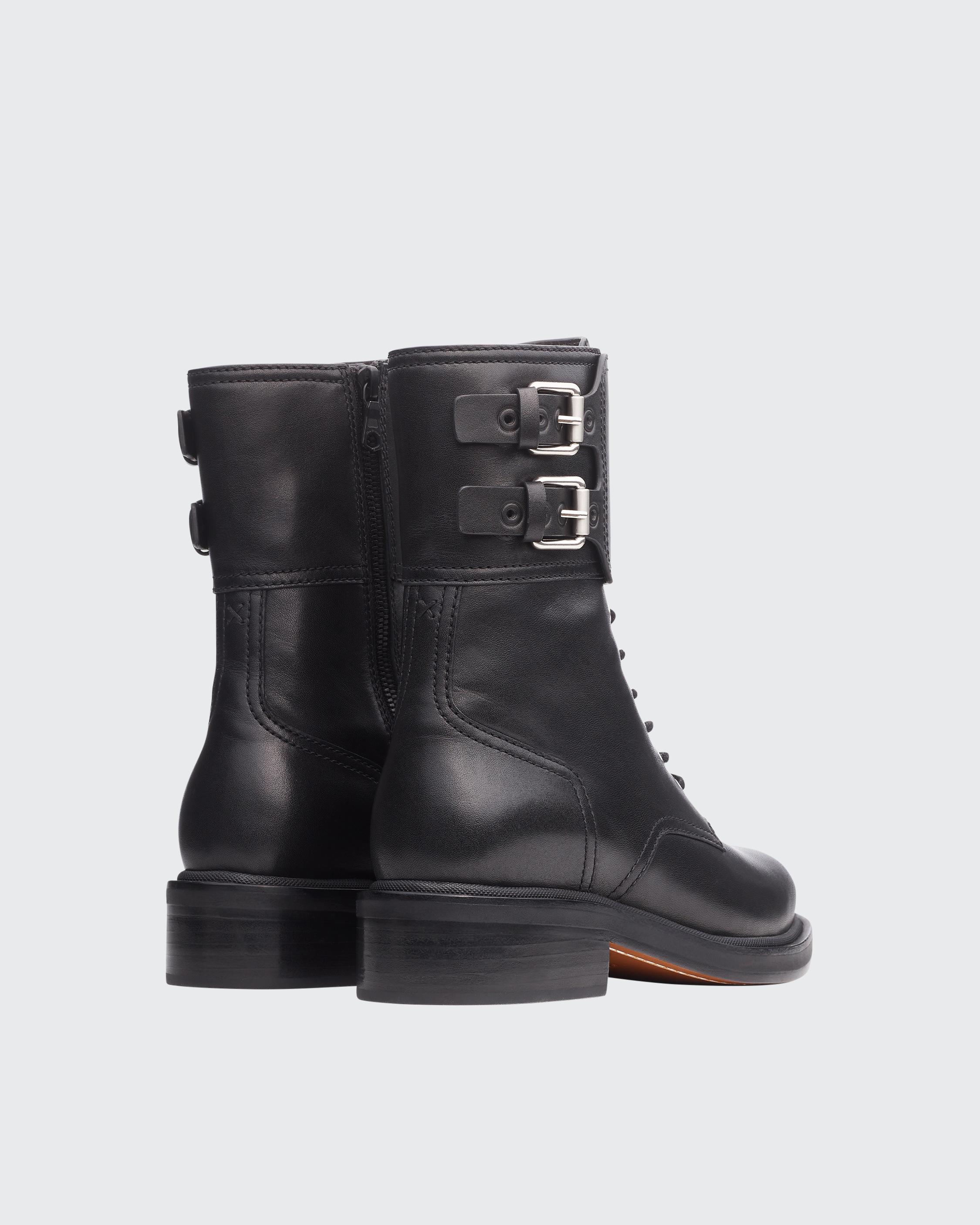 RB Moto Lace-Up Boot - Leather