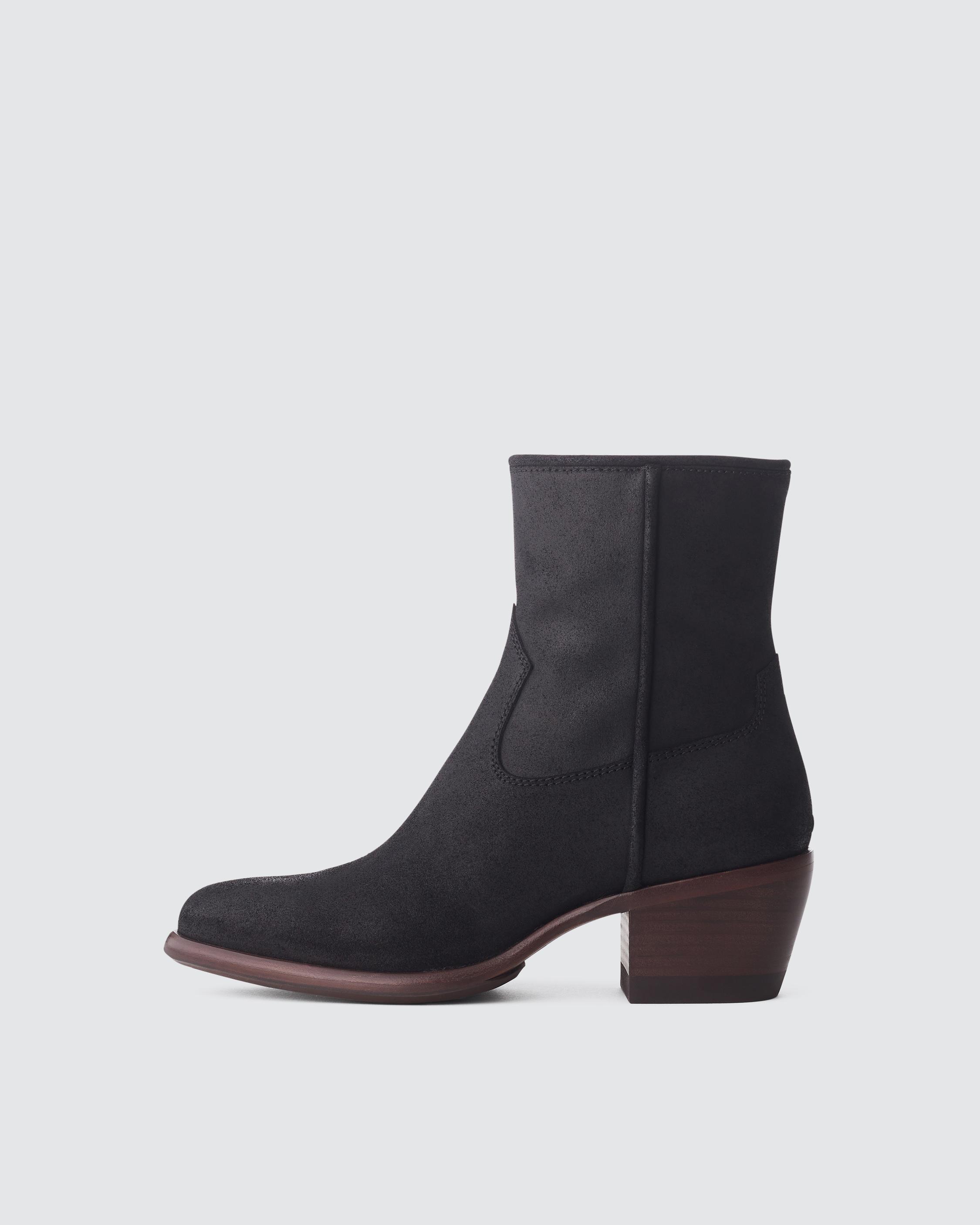 Mustang Boot Suede Black Suede rag bone