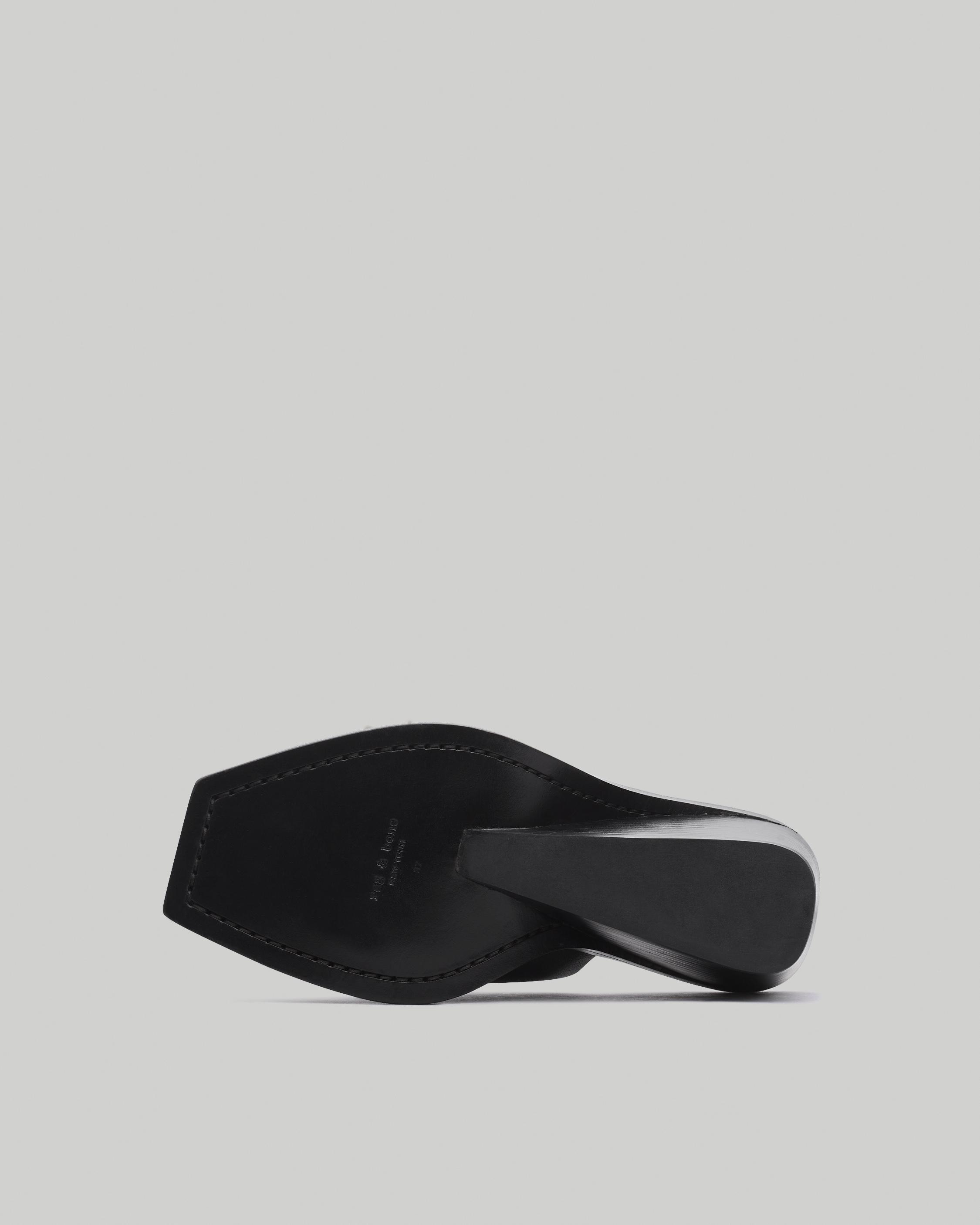 Santiago Wedge Sandal - Leather - Black | rag & bone sale