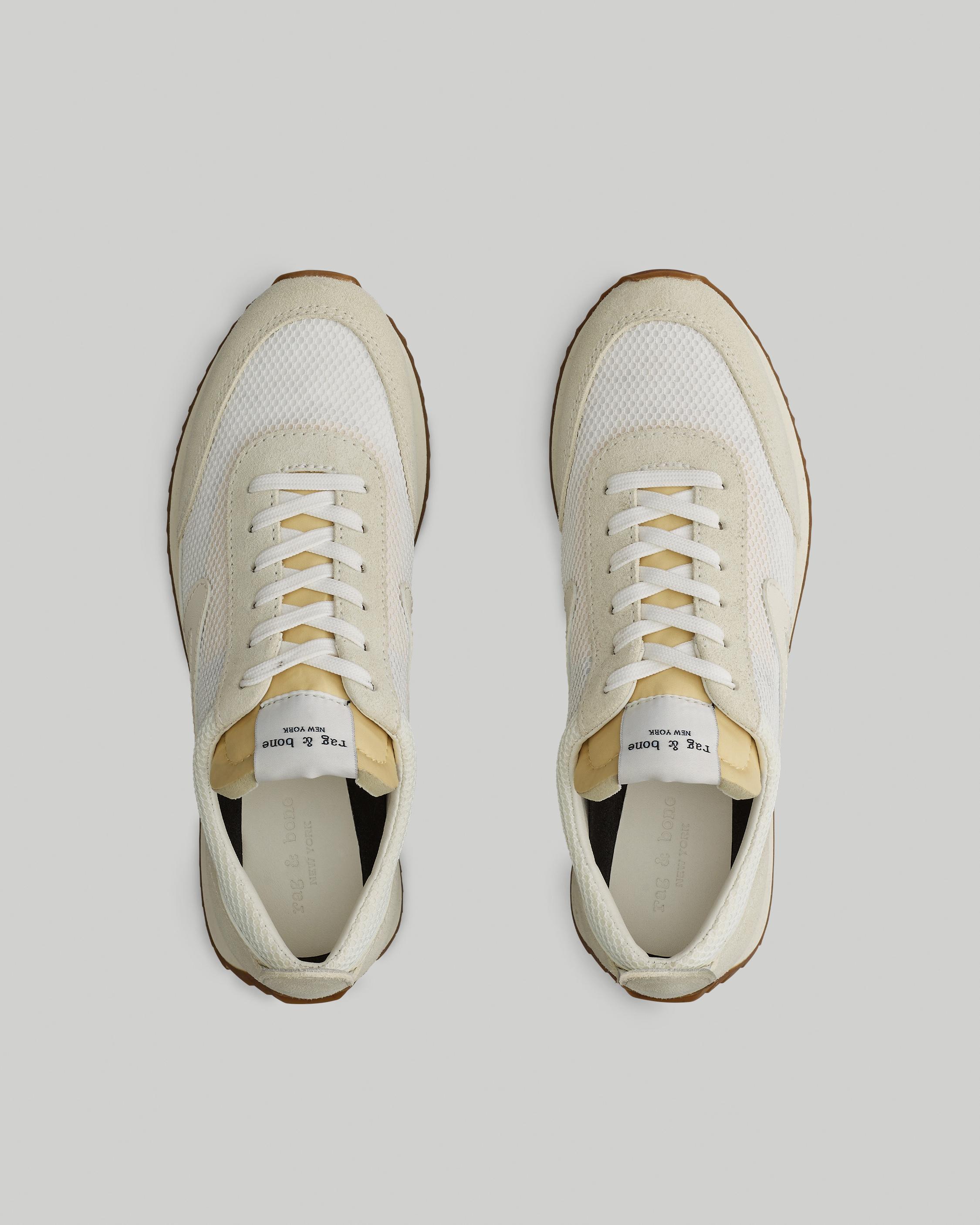 Off White Retro Runner: Mesh Sneaker | rag & bone