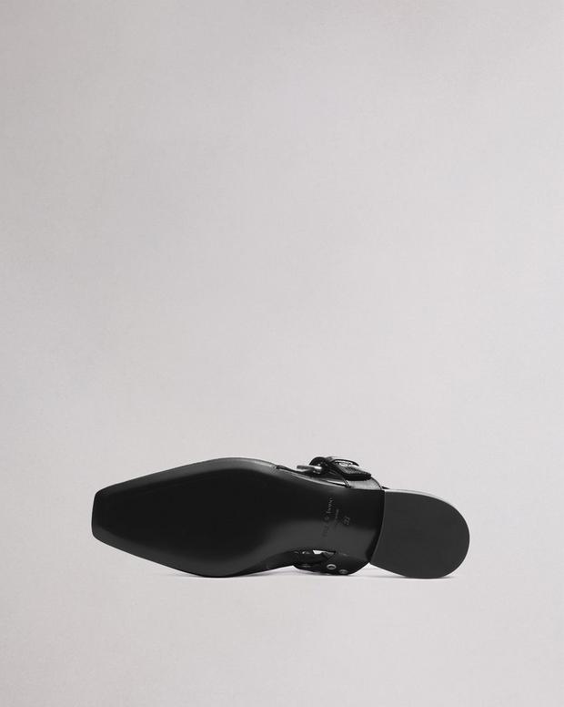 Astra Leather Slingback - Black Patent | rag & bone Astra Leather Slingback - Black Patent | rag & bone