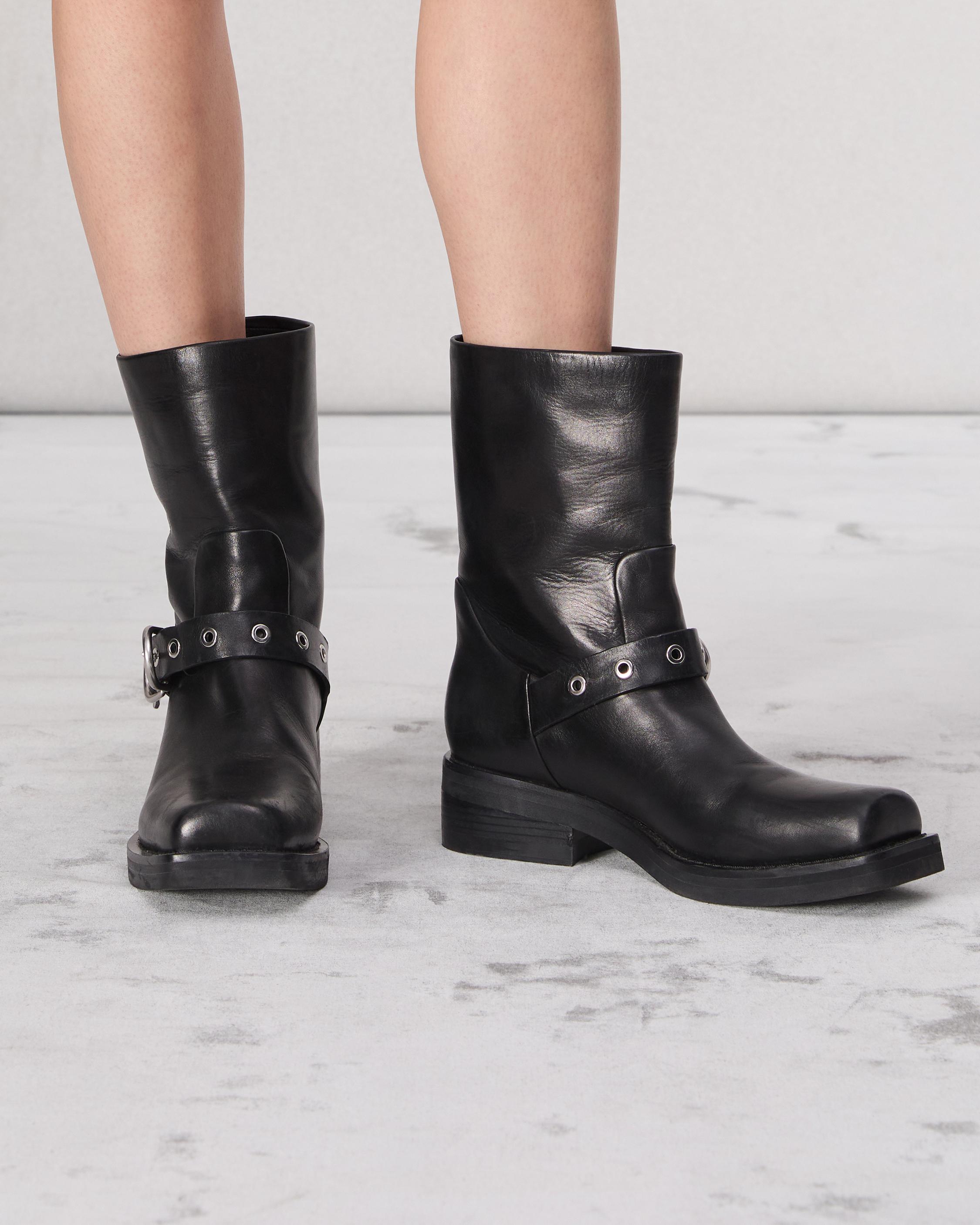 Jax Moto Buckle Boot Black rag bone