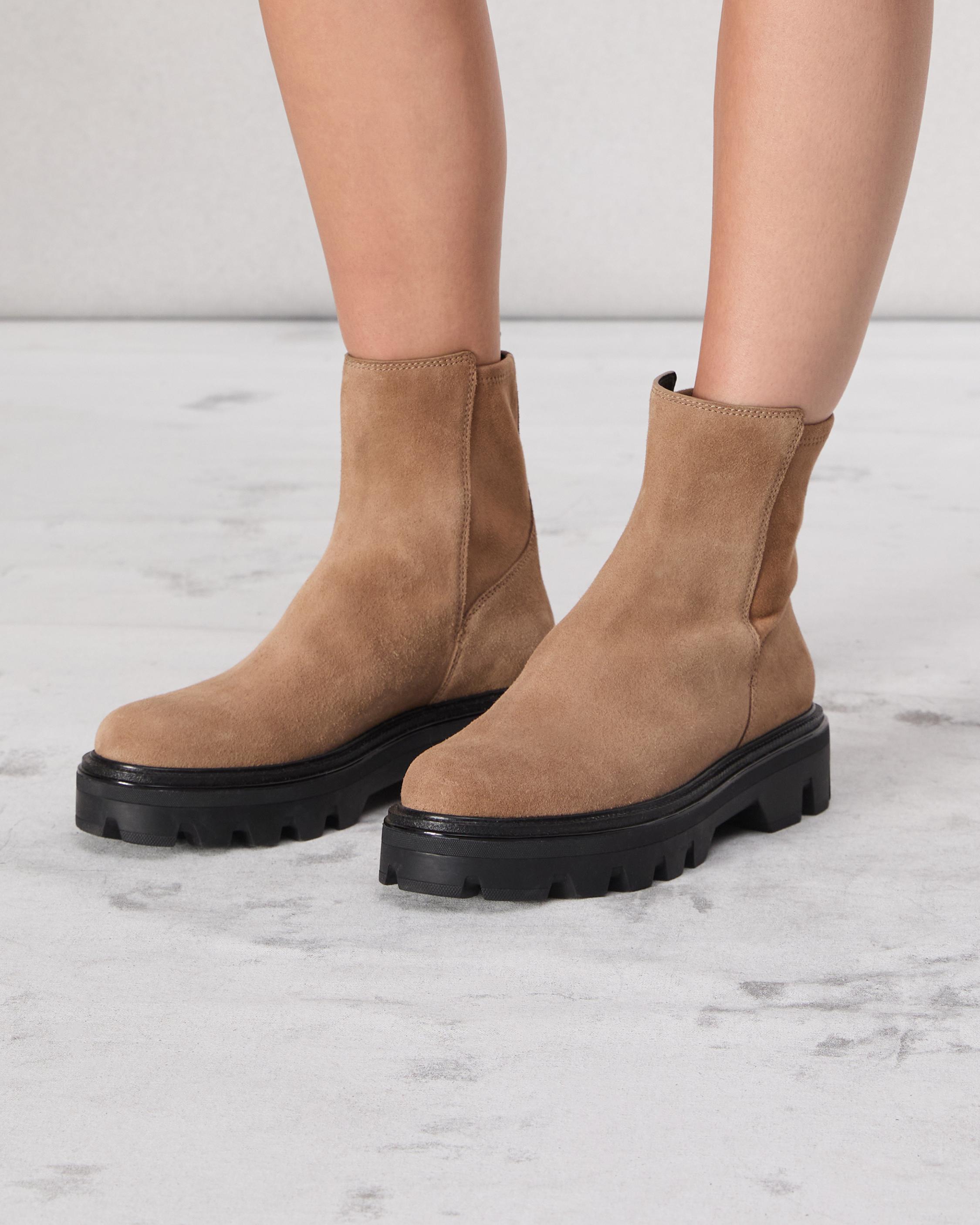 Quinn Leather Boot Camel Suede rag bone